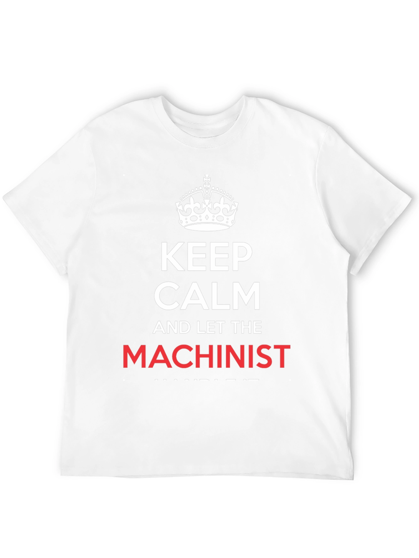 Keep Calm Machinist T-Shirt - Black Cotton Tee