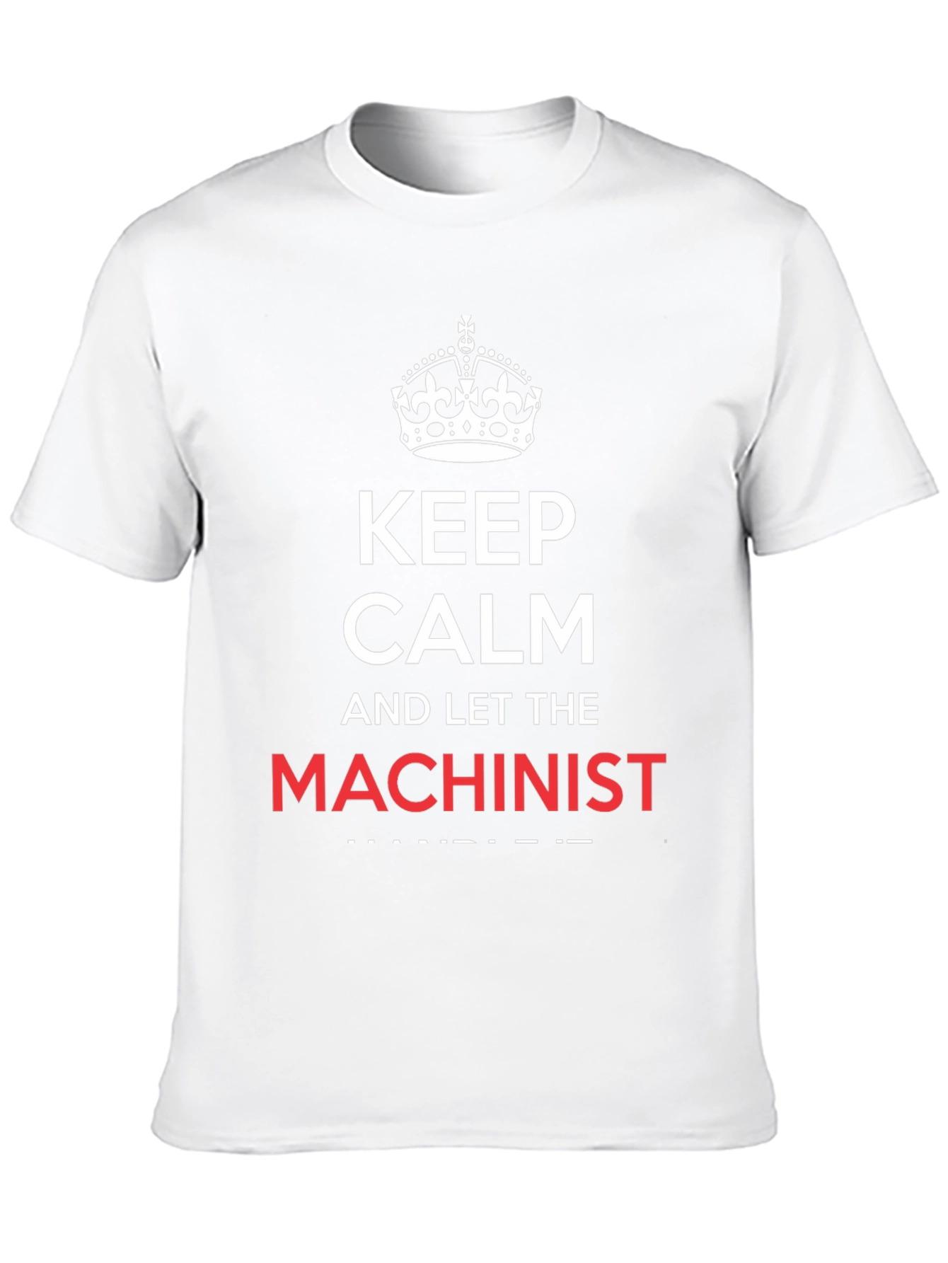 Keep Calm Machinist T-Shirt - Black Cotton Tee