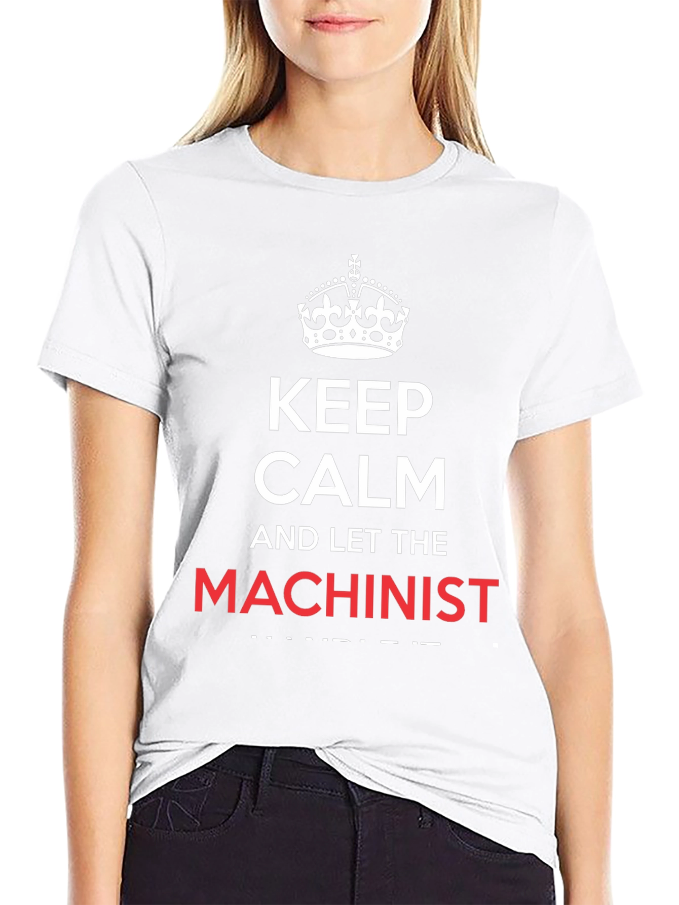 Keep Calm Machinist T-Shirt - Black Cotton Tee