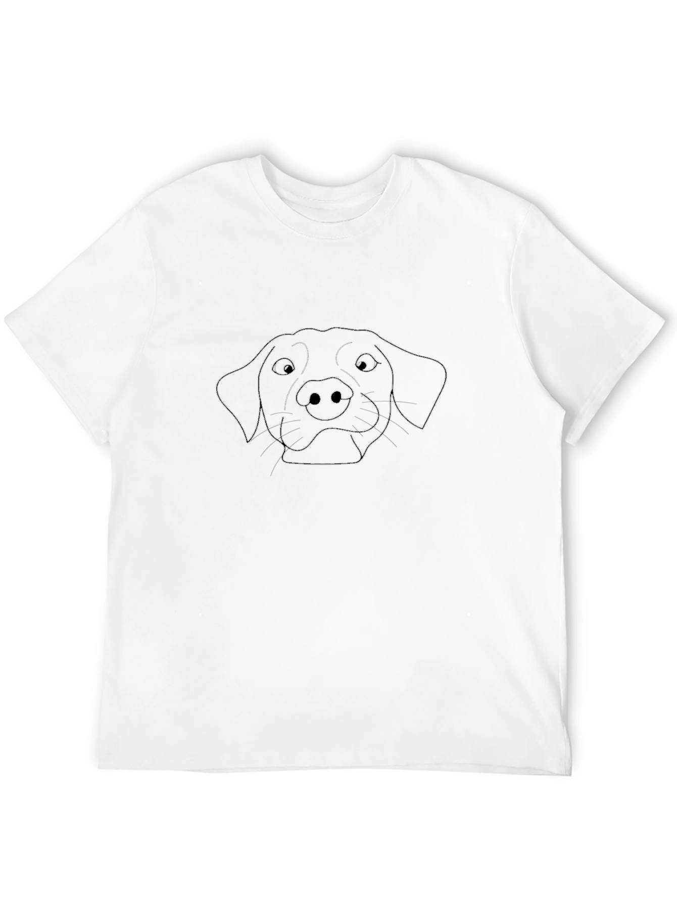 Dog Outline T-Shirt - Classic Black Tee