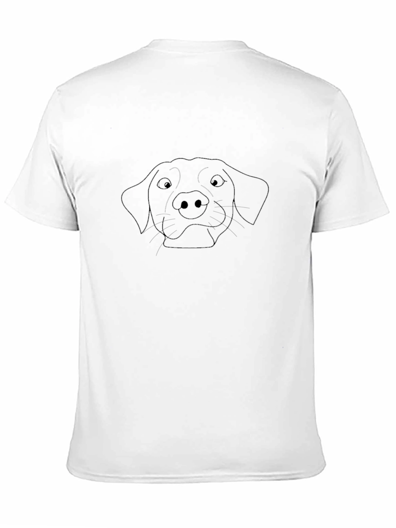 Dog Outline T-Shirt - Classic Black Tee