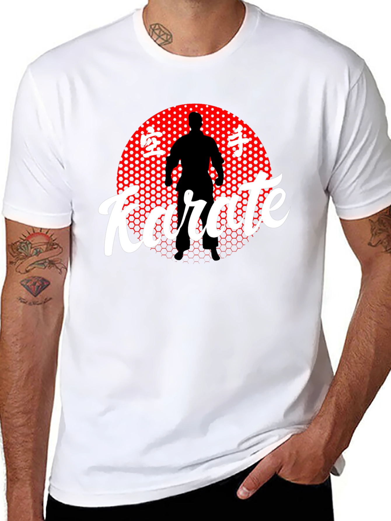 Karate Silhouette Graphic T-Shirt - Martial Arts Tee