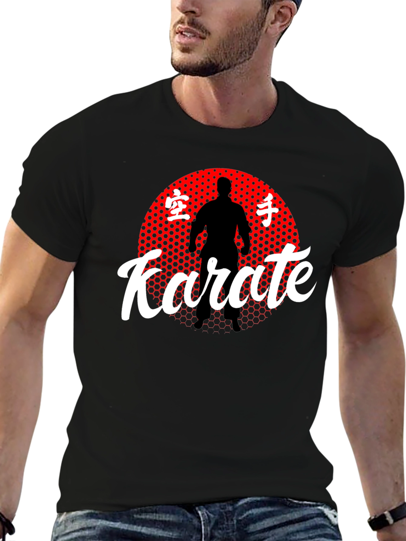 Karate Silhouette Graphic T-Shirt - Martial Arts Tee
