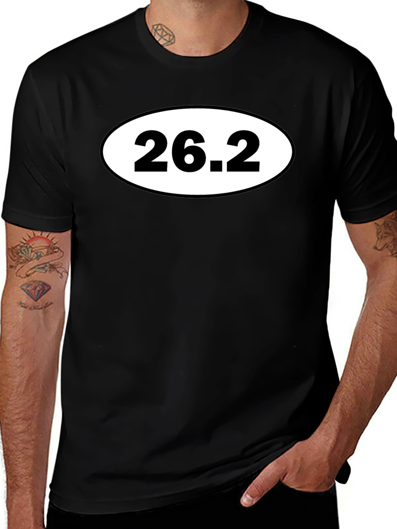 26.2 Marathon Runner Black T-Shirt