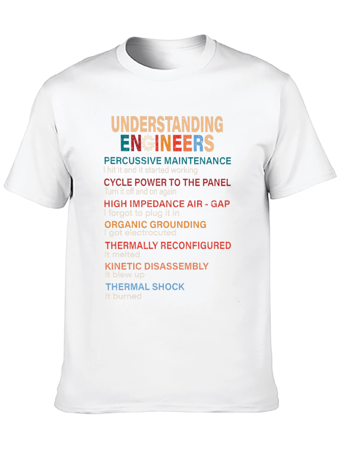 Understanding Engineers Black T-Shirt