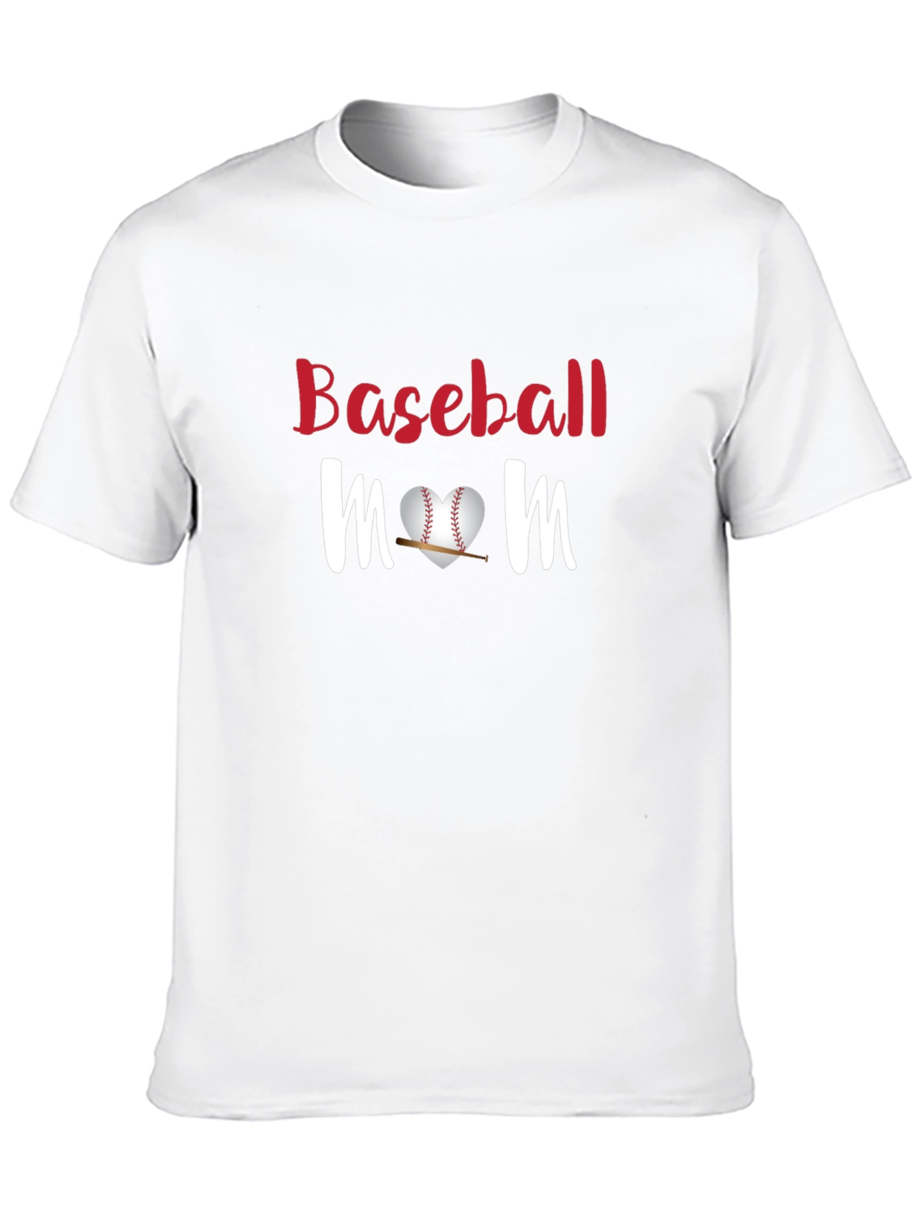 Baseball Mom Graphic T-Shirt - Black