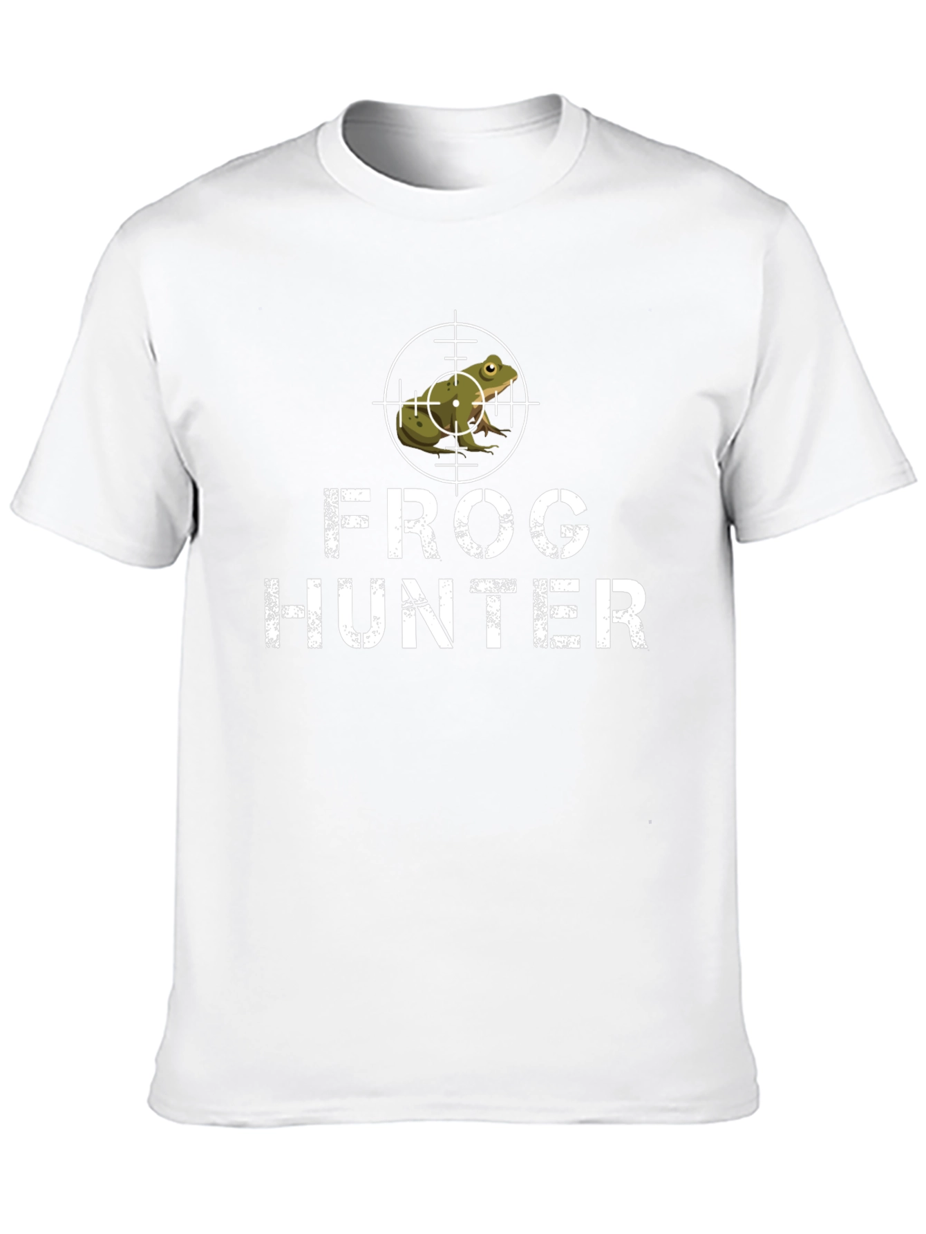 Frog Hunter Graphic Tee - Black Cotton T-Shirt