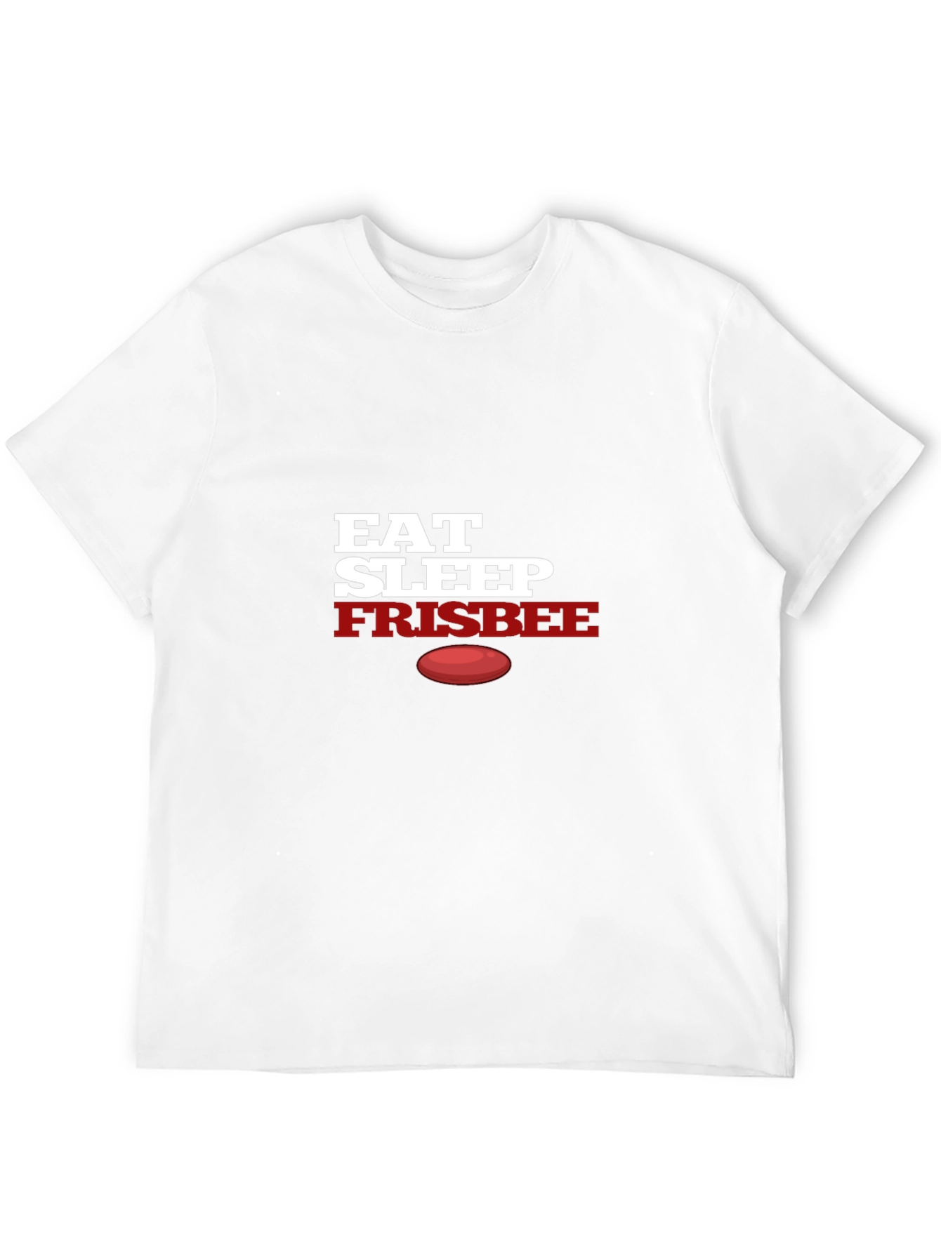 Eat Sleep Frisbee T-Shirt - Black Graphic Tee