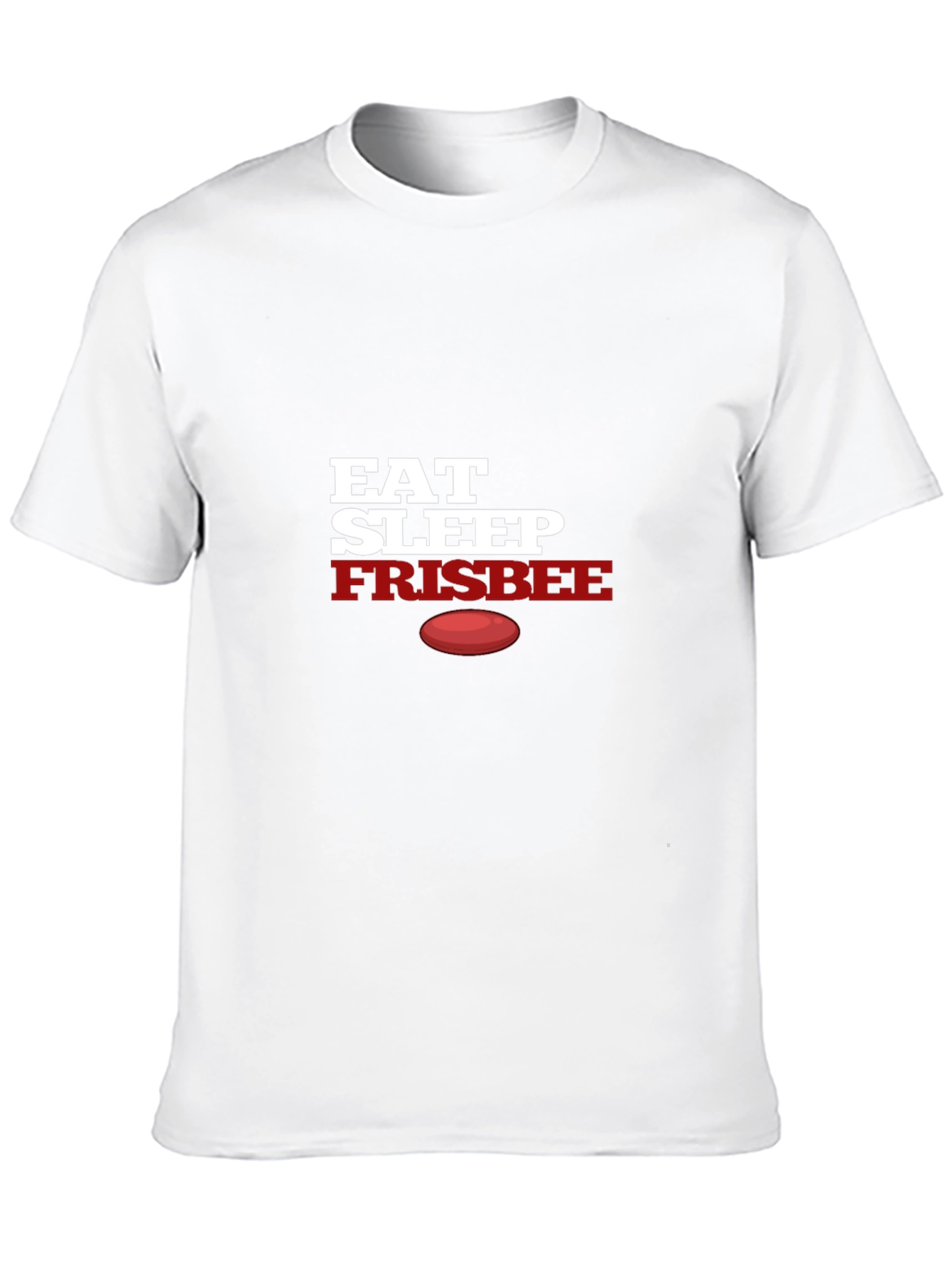 Eat Sleep Frisbee T-Shirt - Black Graphic Tee