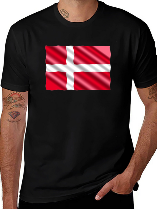 Denmark Flag Graphic T-Shirt