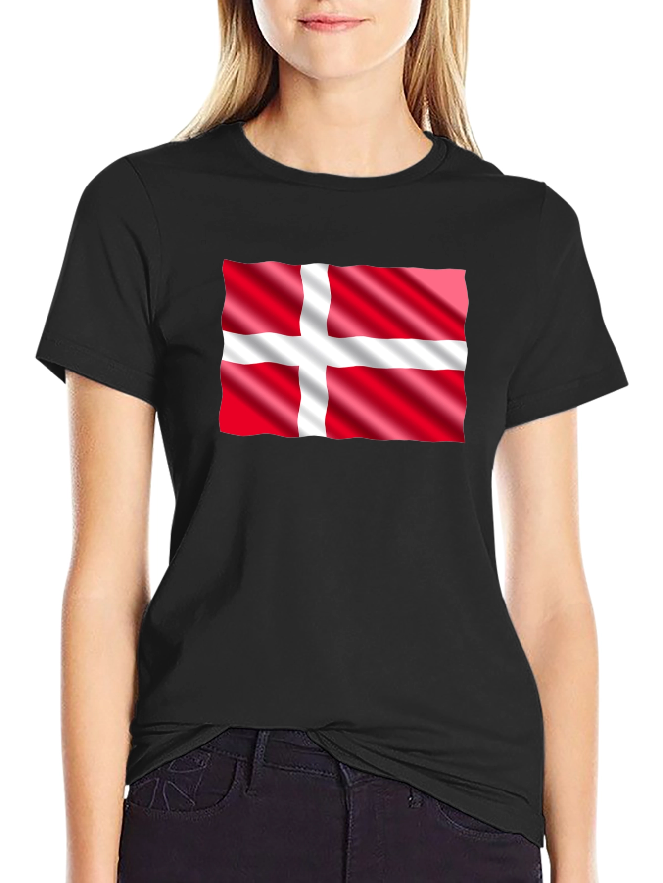 Denmark Flag Graphic T-Shirt