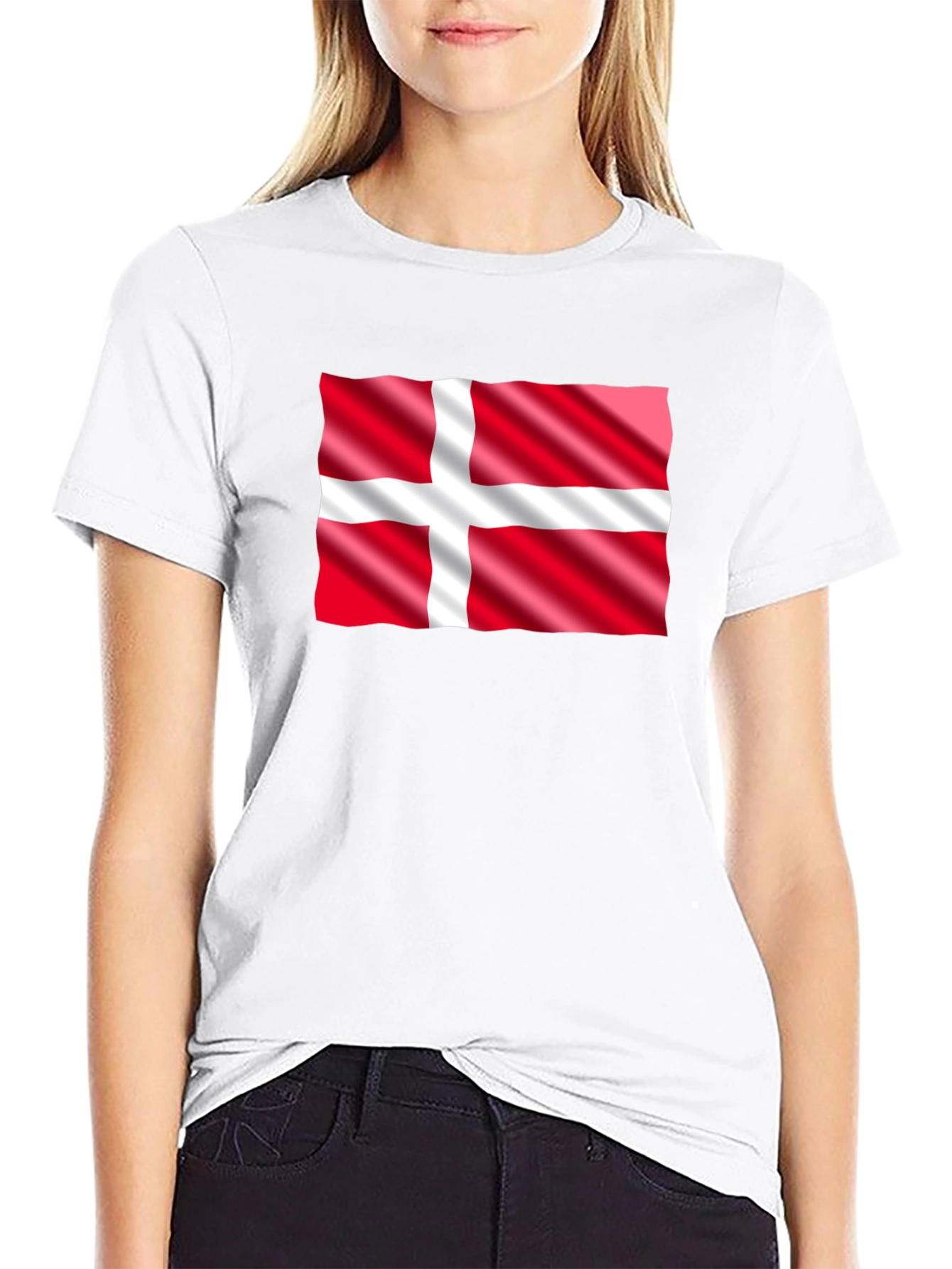 Denmark Flag Graphic T-Shirt