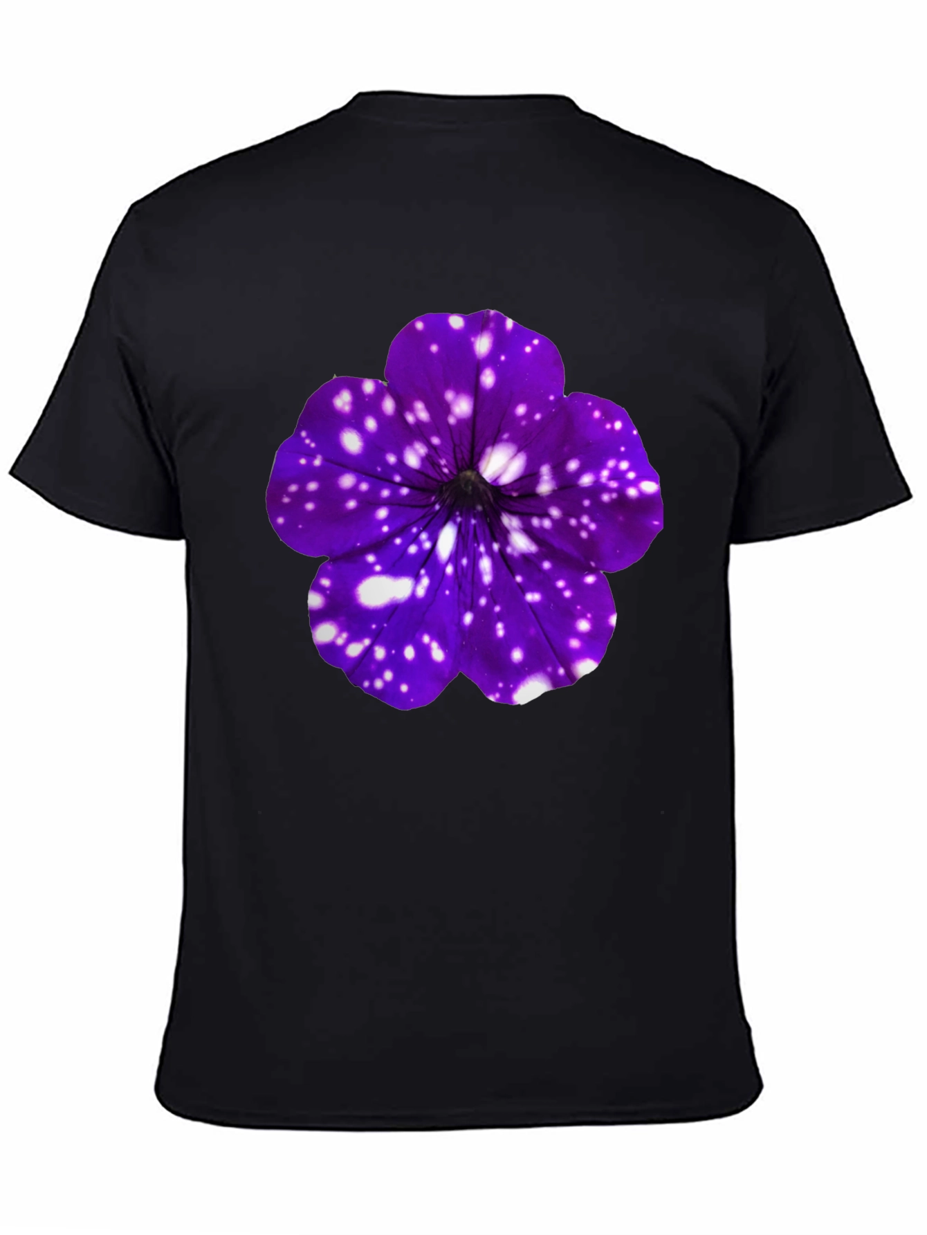 Galaxy Petunia Flower T-Shirt - Unique Floral Design