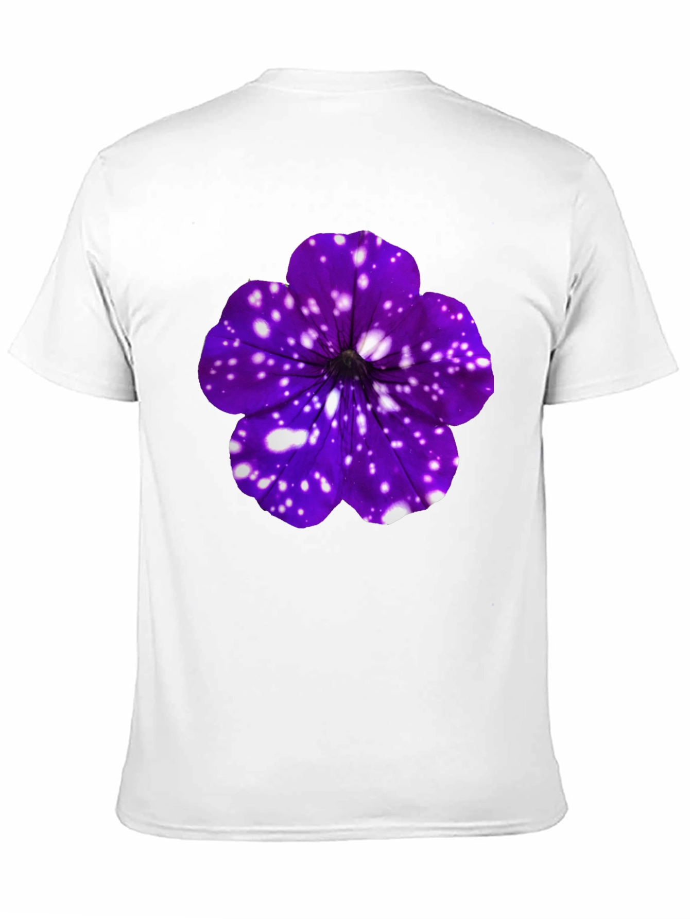 Galaxy Petunia Flower T-Shirt - Unique Floral Design