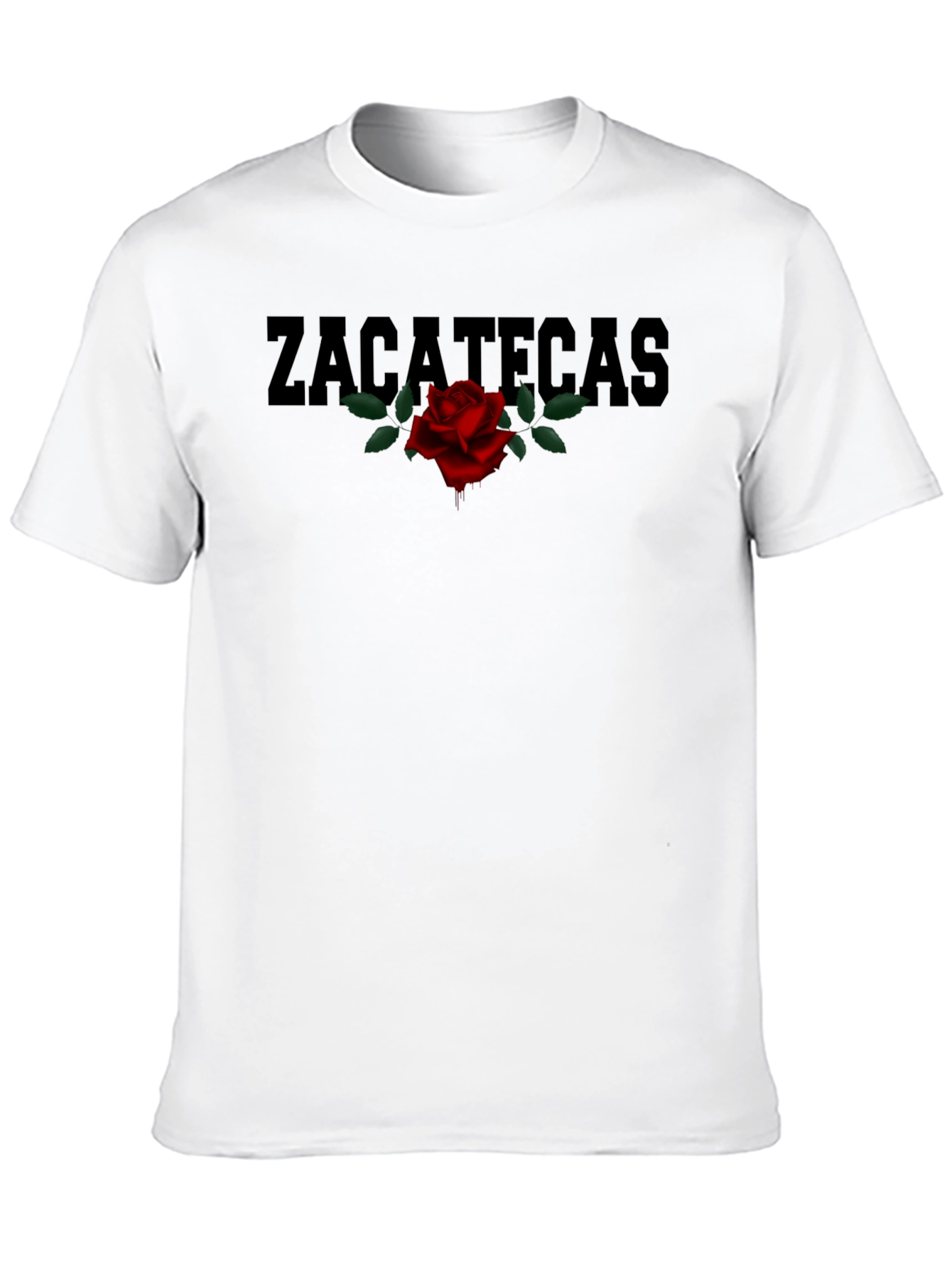 Zacatecas Rose Graphic T-Shirt - Classic Black Tee