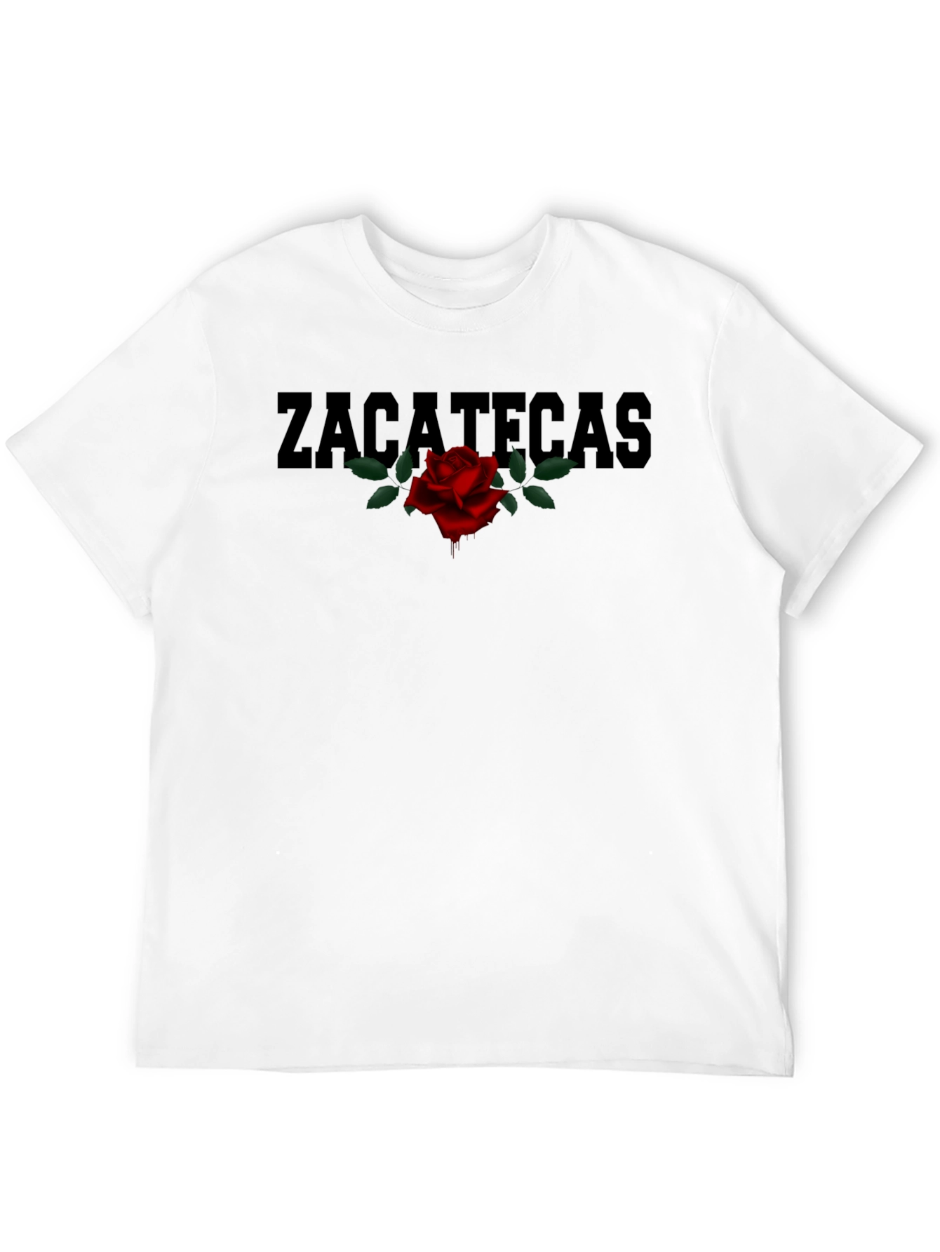 Zacatecas Rose Graphic T-Shirt - Classic Black Tee