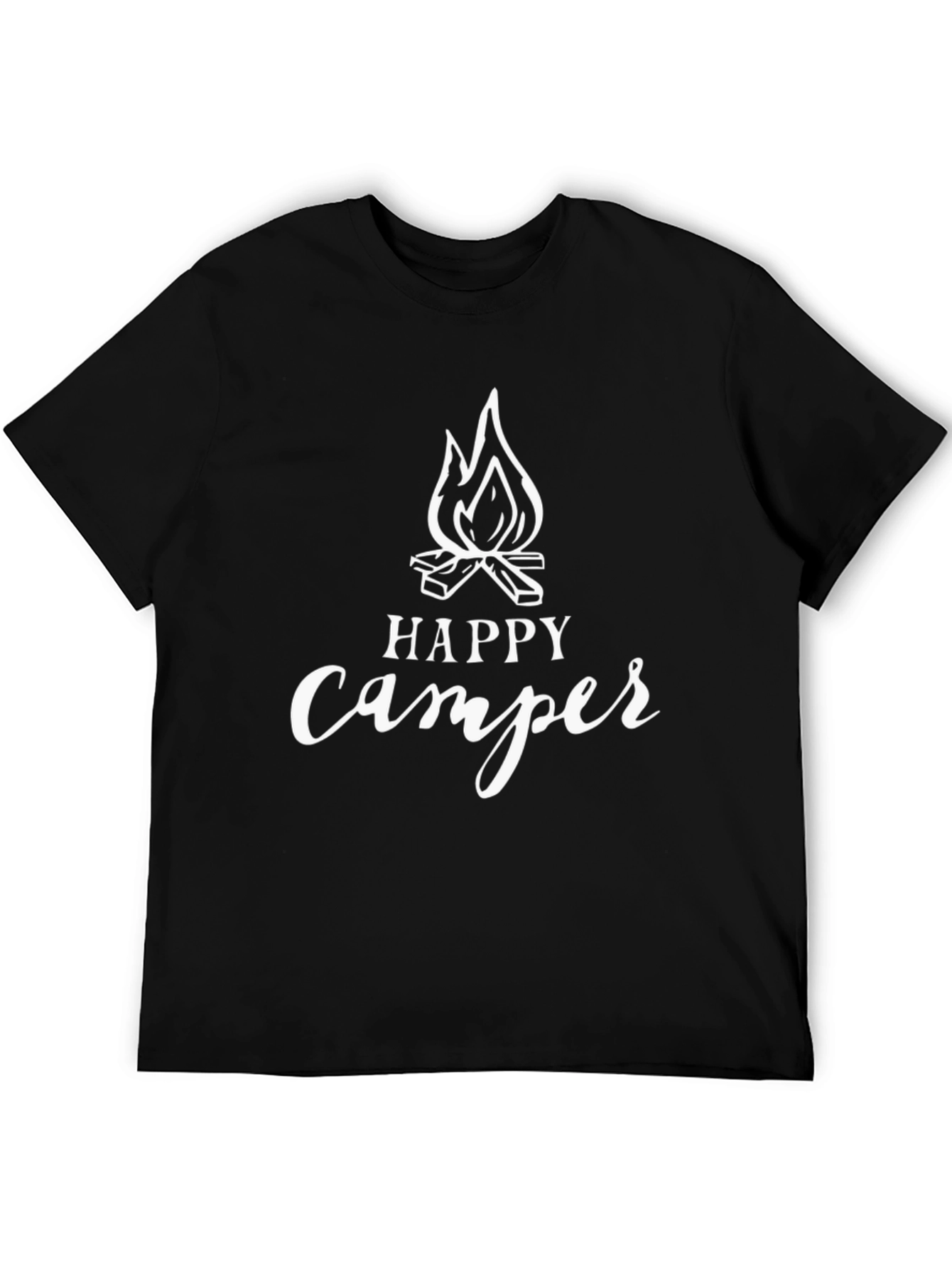 Happy Camper Graphic Tee - Black
