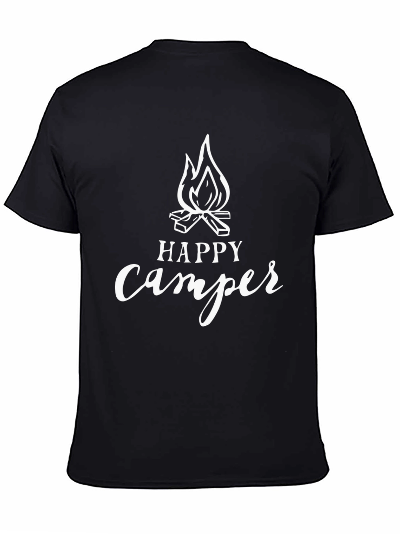 Happy Camper Graphic Tee - Black