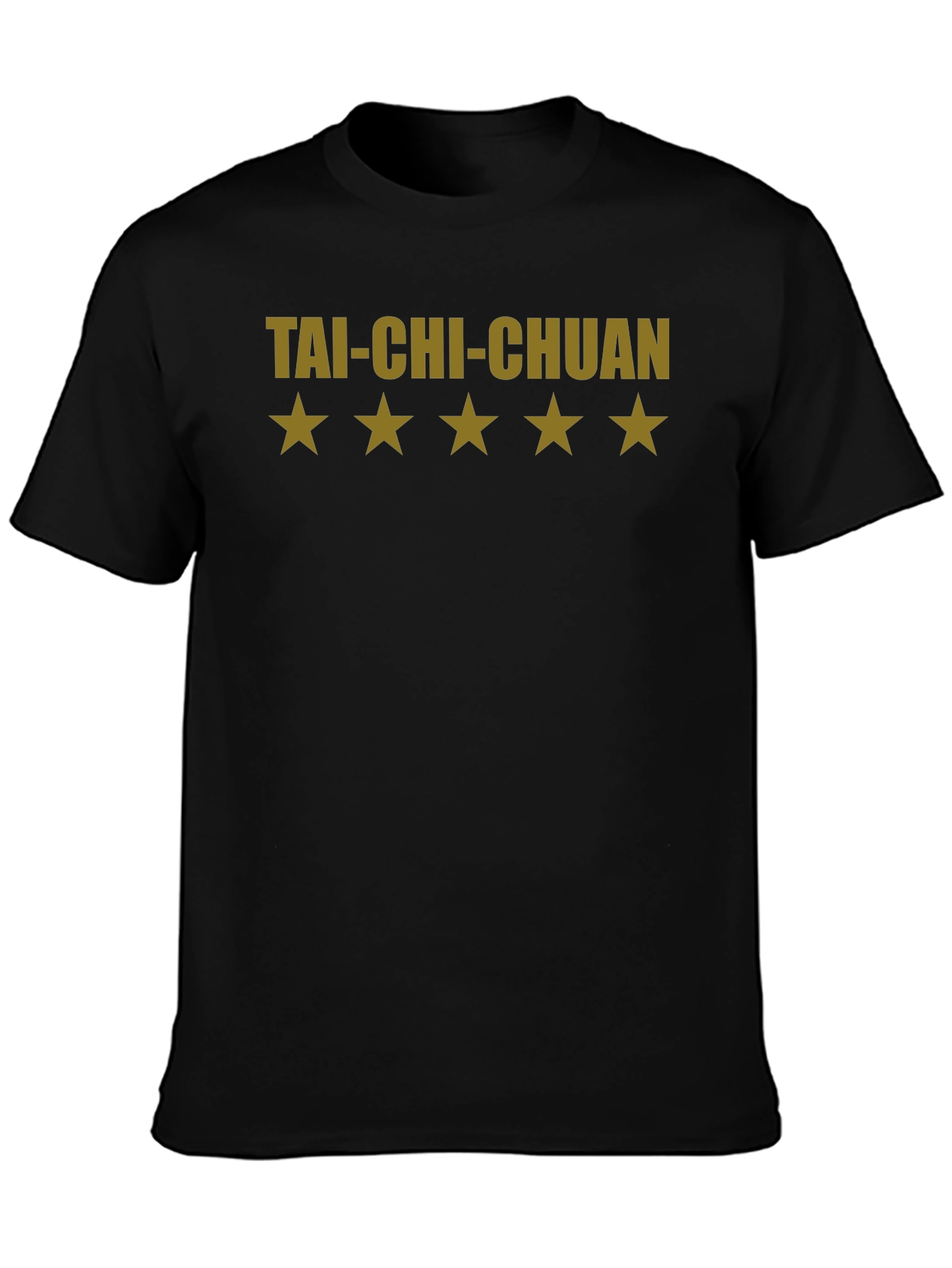 Tai-Chi-Chuan Star Design Black T-Shirt