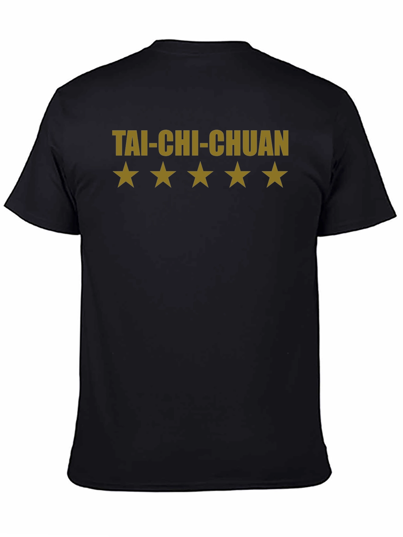 Tai-Chi-Chuan Star Design Black T-Shirt