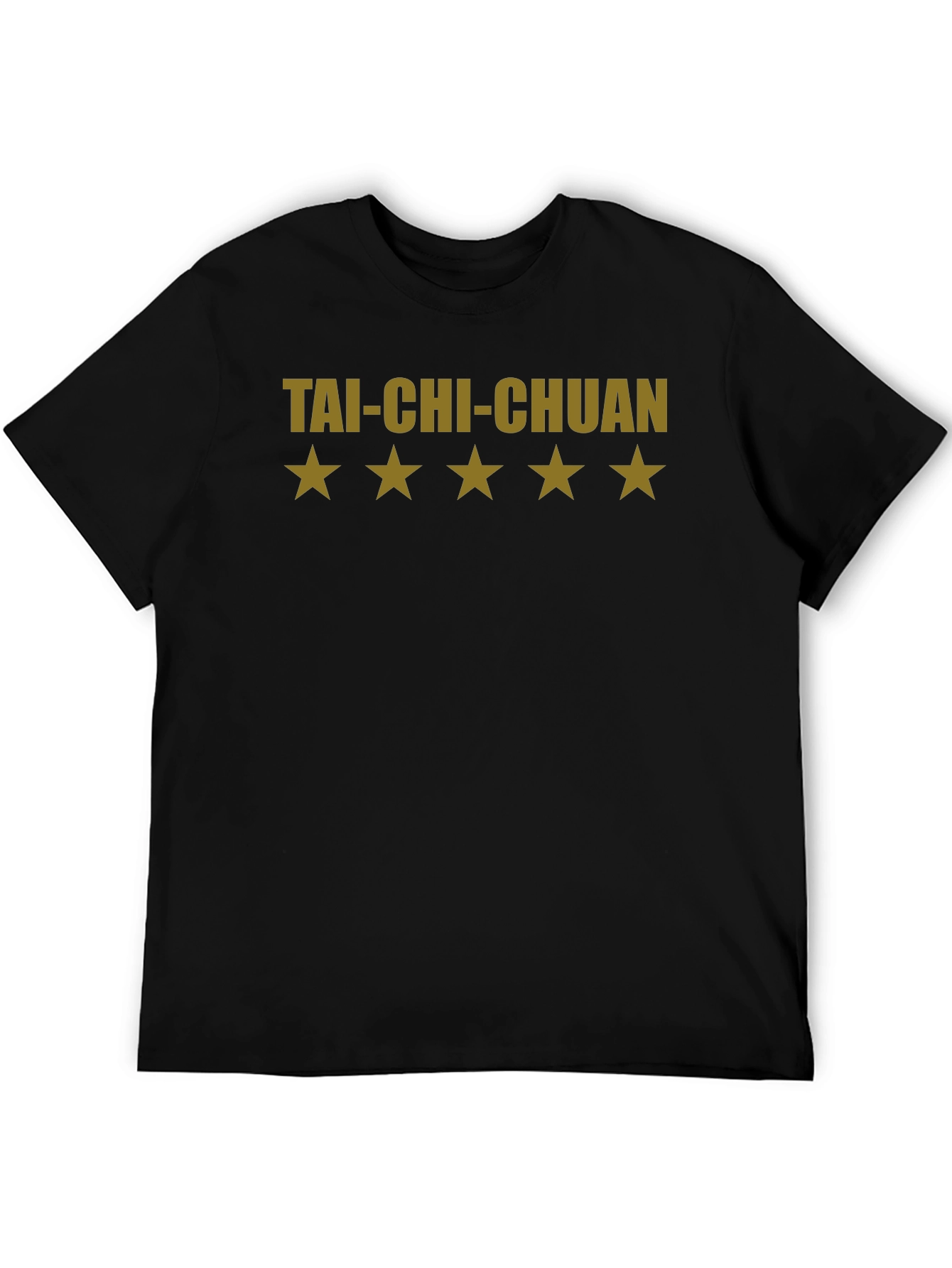 Tai-Chi-Chuan Star Design Black T-Shirt