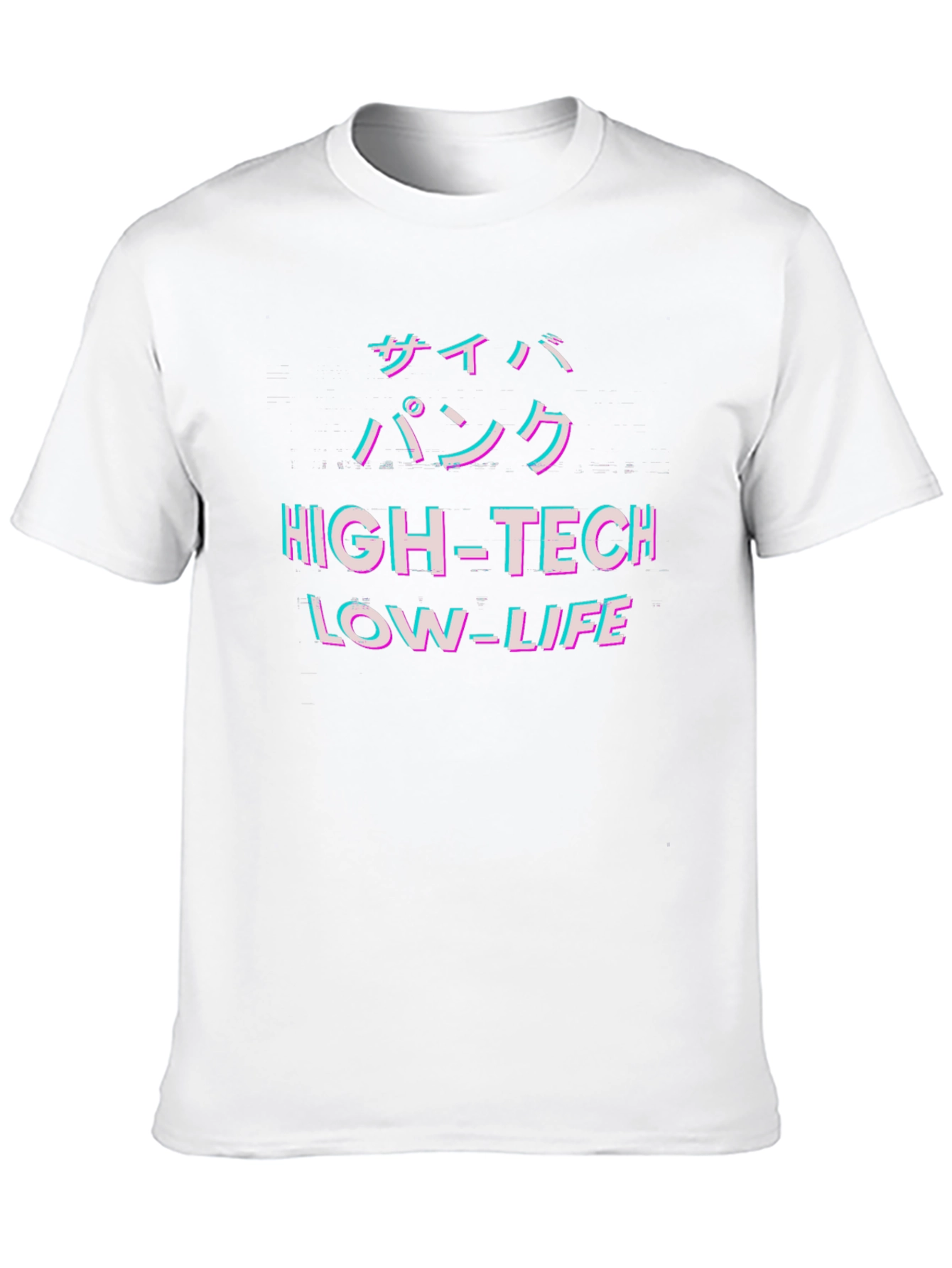 Cyberpunk High-Tech Low-Life Black T-Shirt