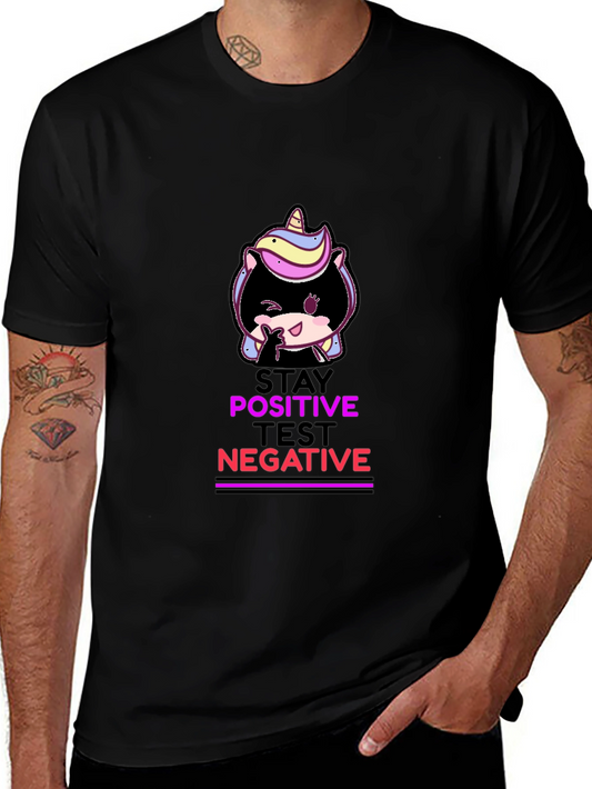 Stay Positive Test Negative Graphic T-Shirt