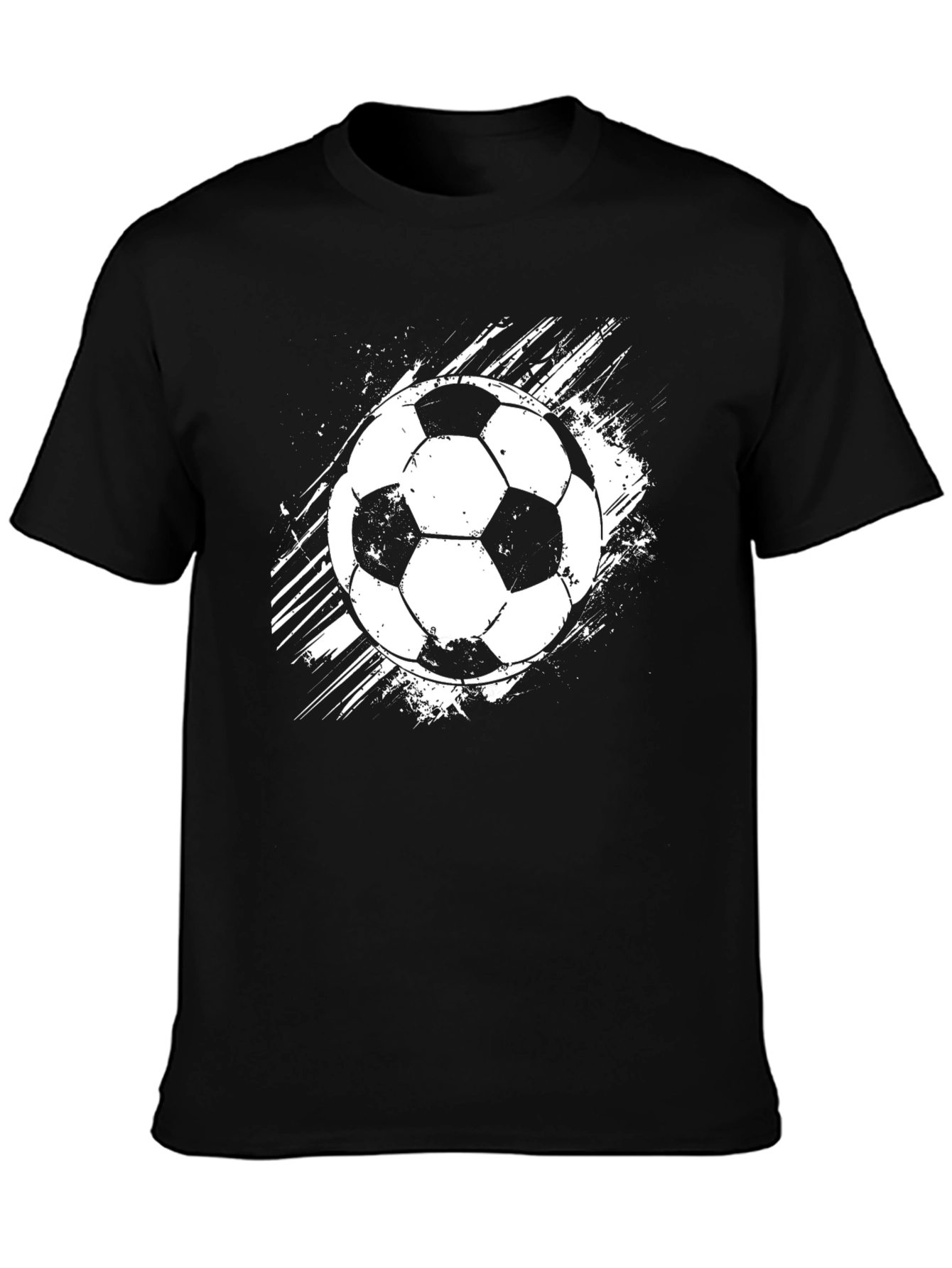 Soccer Ball Graphic T-Shirt - Black