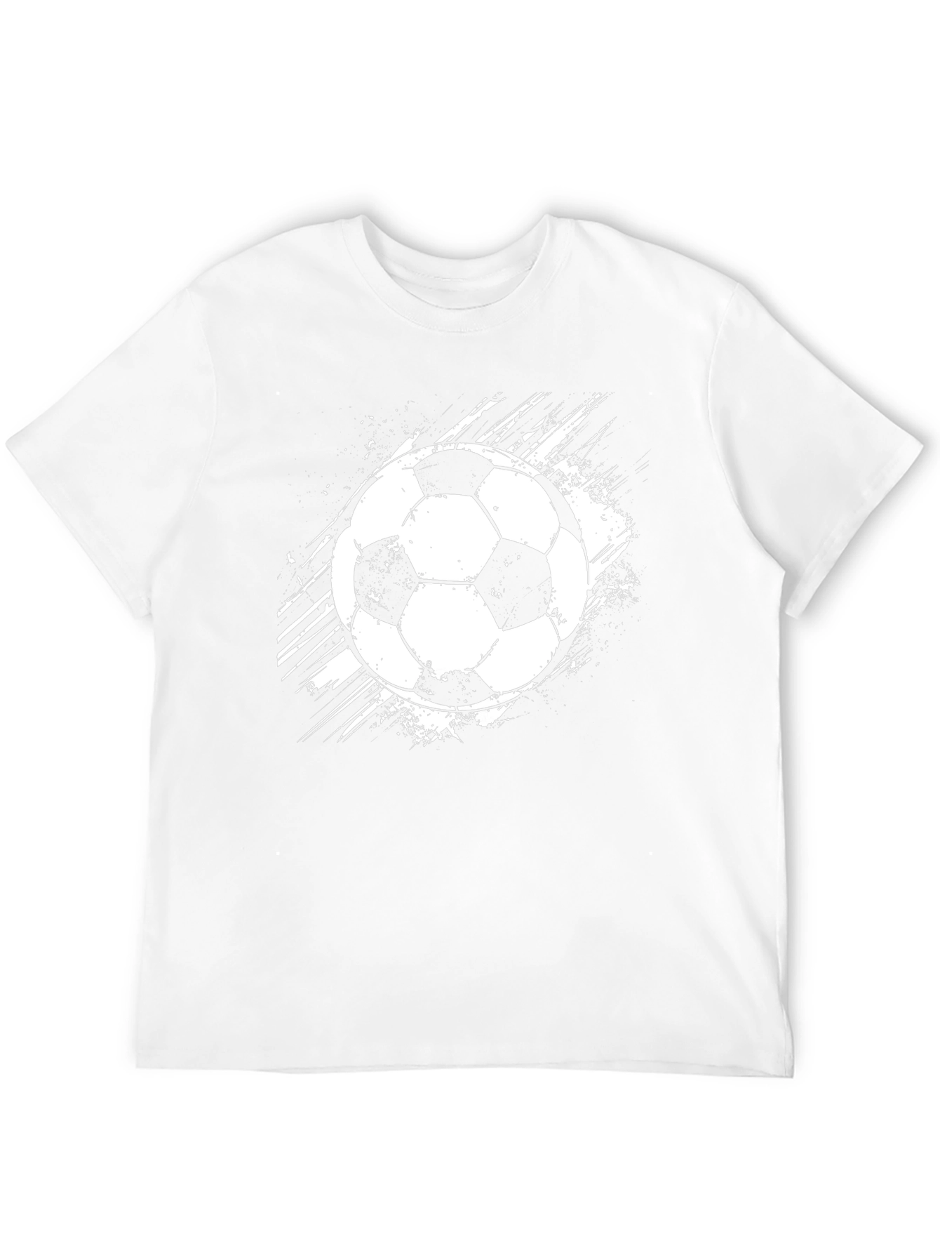 Soccer Ball Graphic T-Shirt - Black