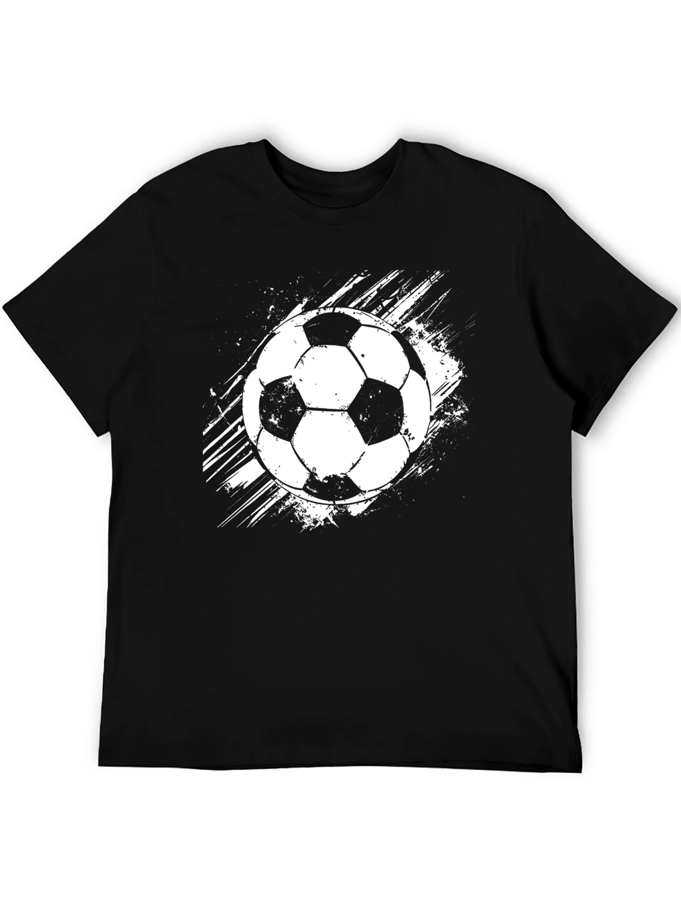 Soccer Ball Graphic T-Shirt - Black