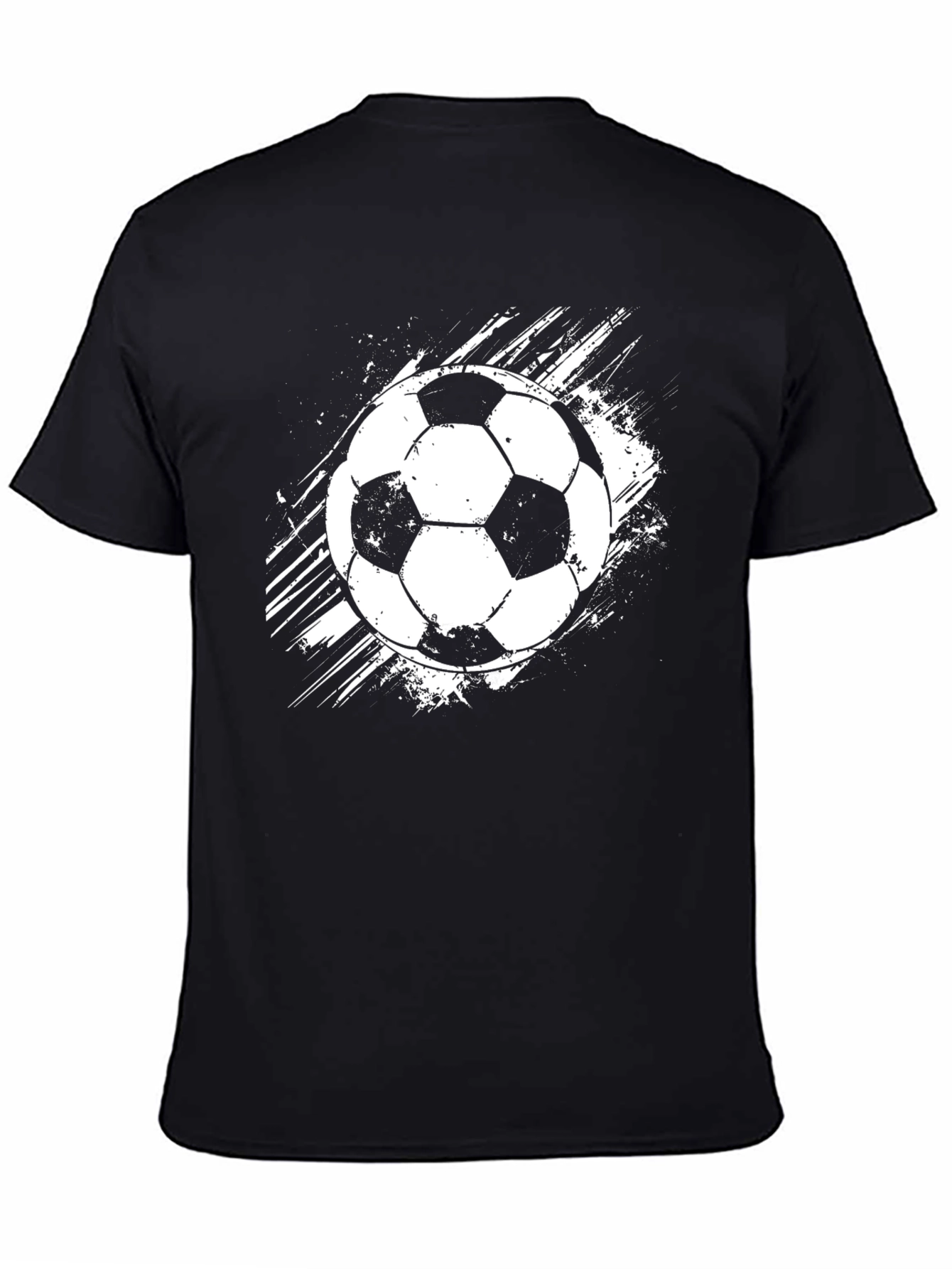 Soccer Ball Graphic T-Shirt - Black