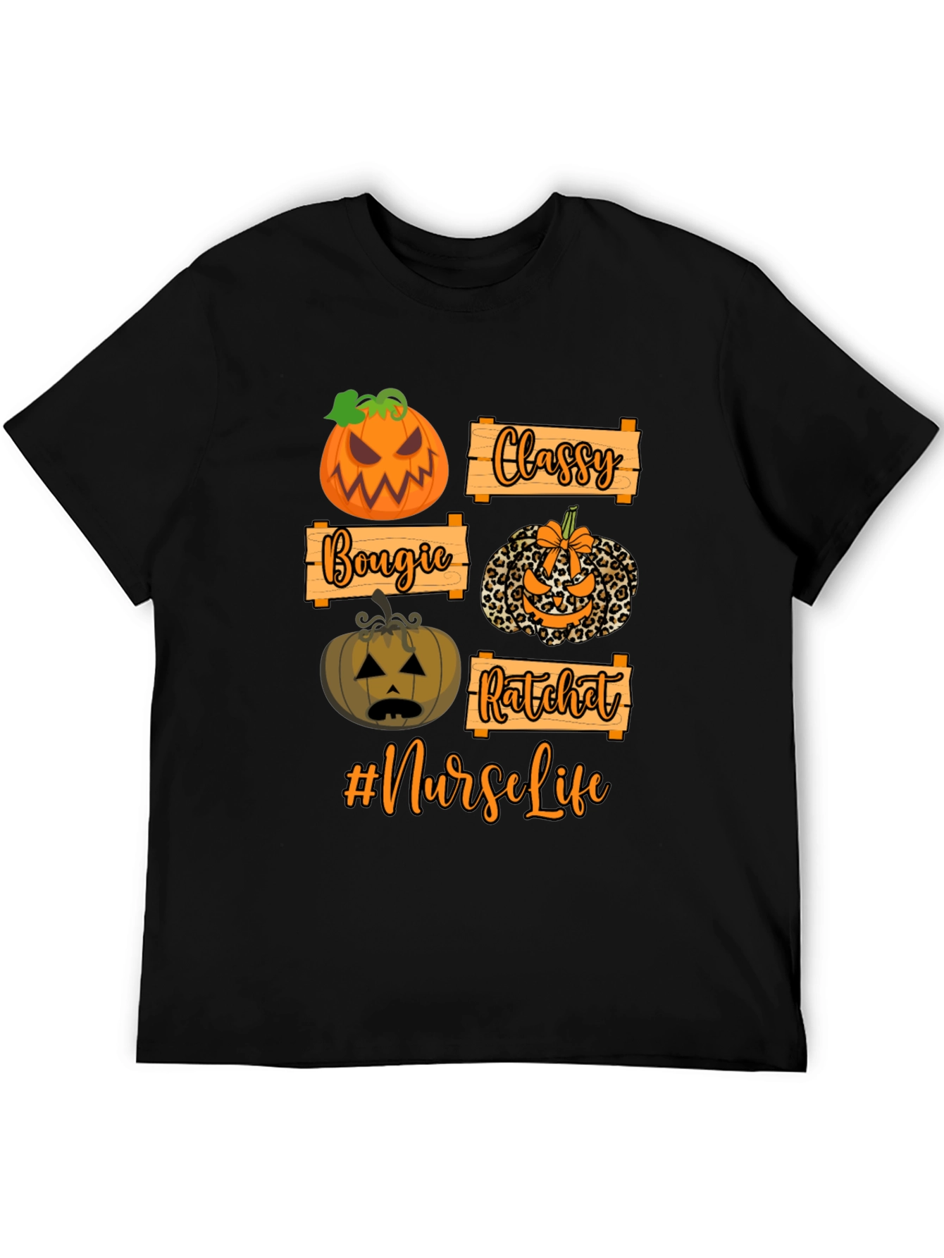 Nurse Life Halloween Pumpkin T-Shirt