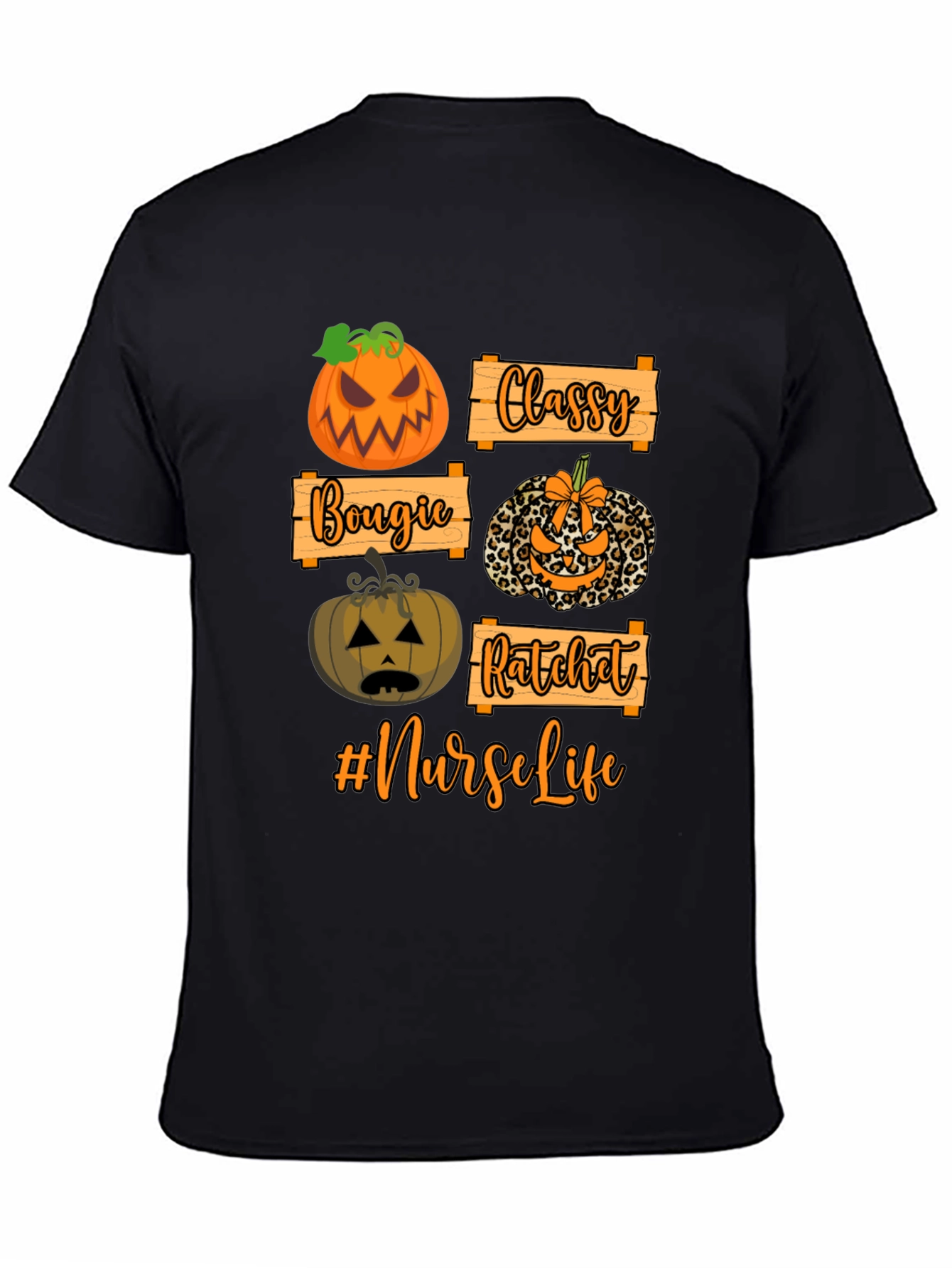 Nurse Life Halloween Pumpkin T-Shirt