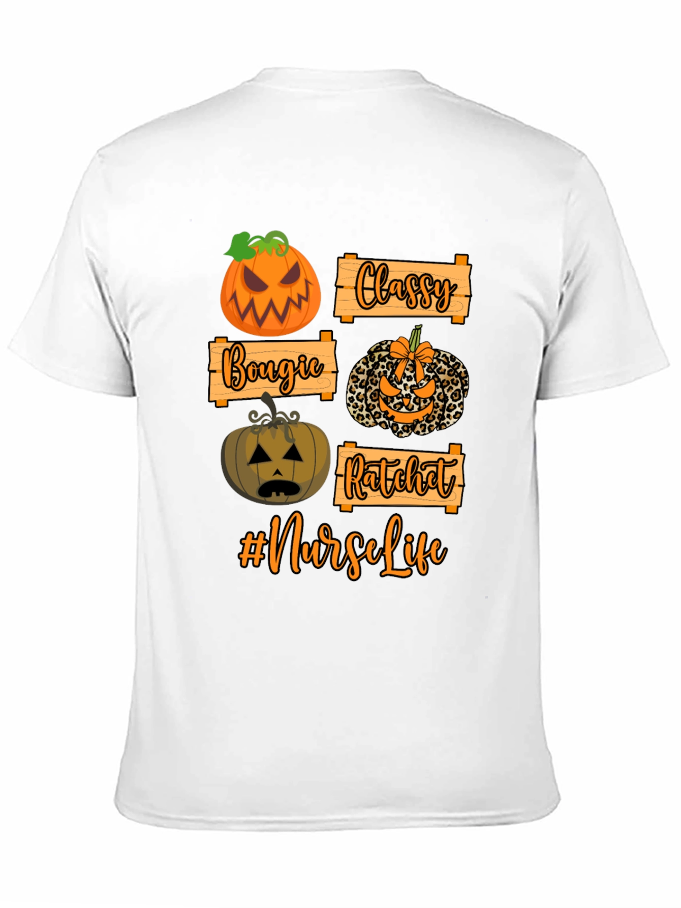 Nurse Life Halloween Pumpkin T-Shirt