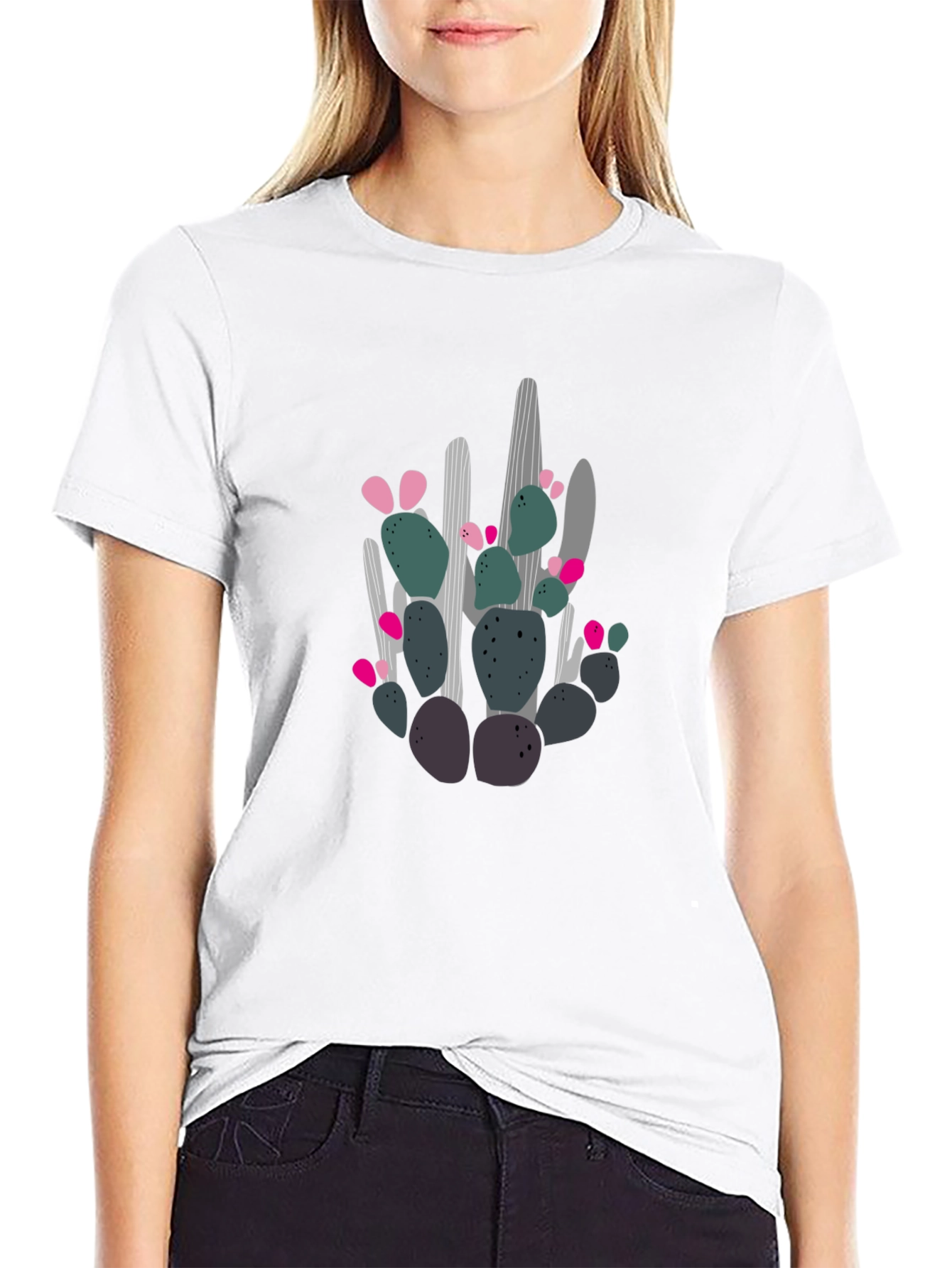 Cactus Graphic Tee - Modern Desert Style