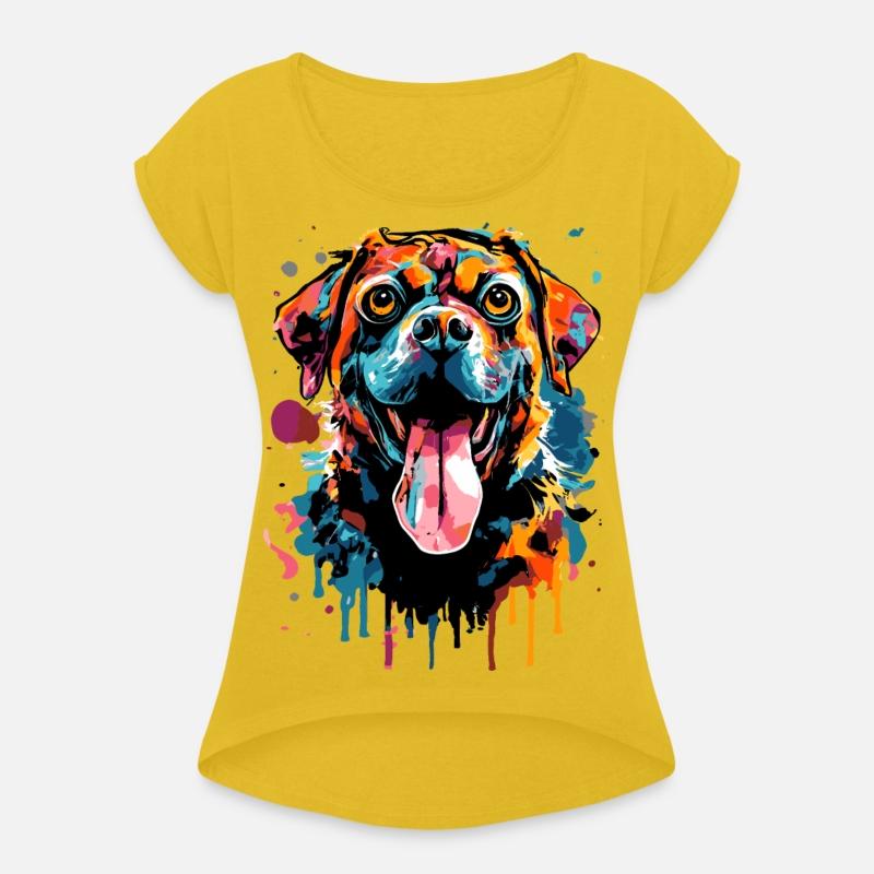 Rottweiler Dog Colorful - I Love Rottweiler
