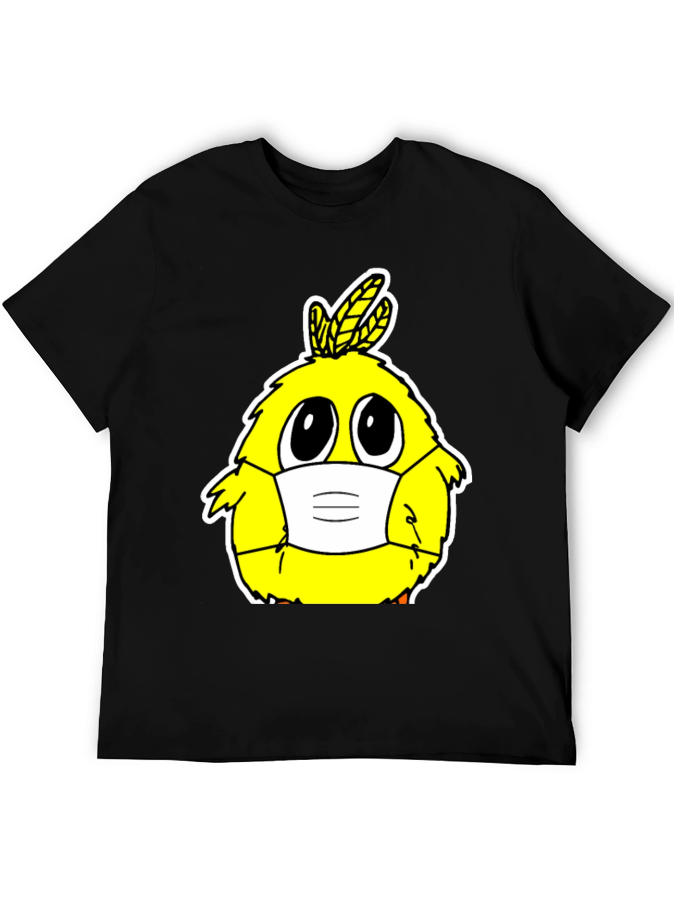 Cute Cartoon Chick with Mask T-Shirt