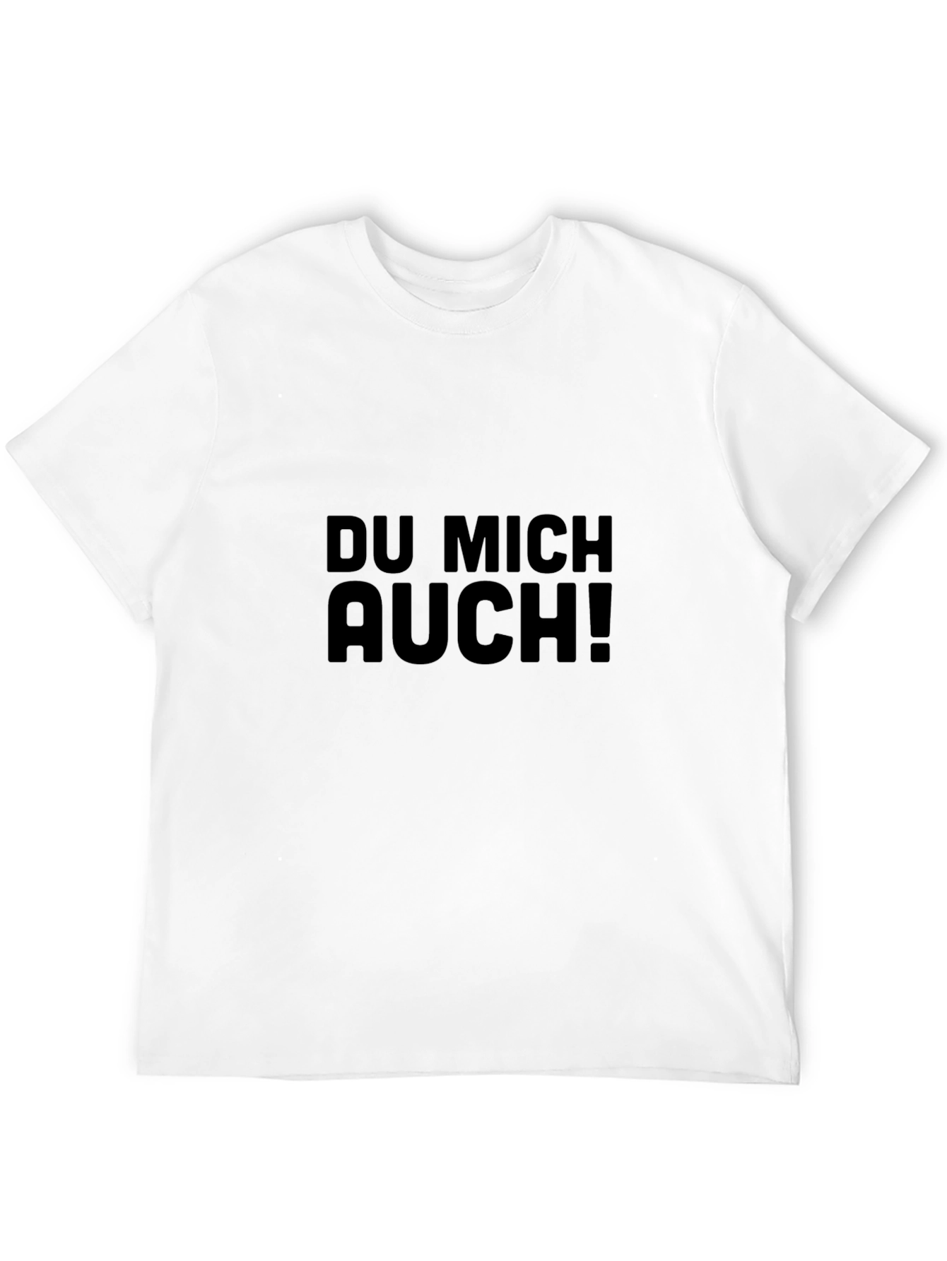 Du Mich Auch! Black Graphic Tee