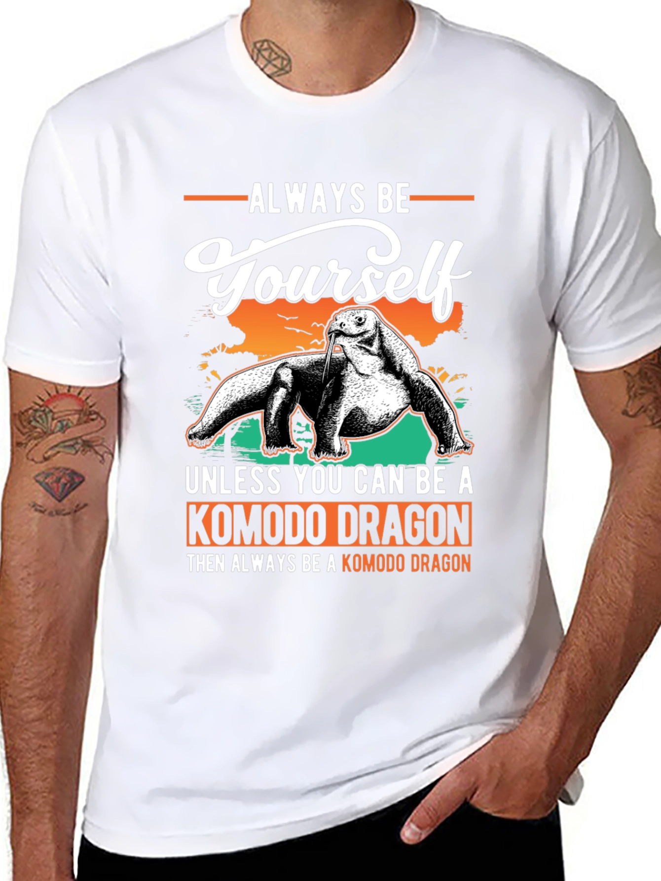 Komodo Dragon T-Shirt: Always Be Yourself Graphic Tee