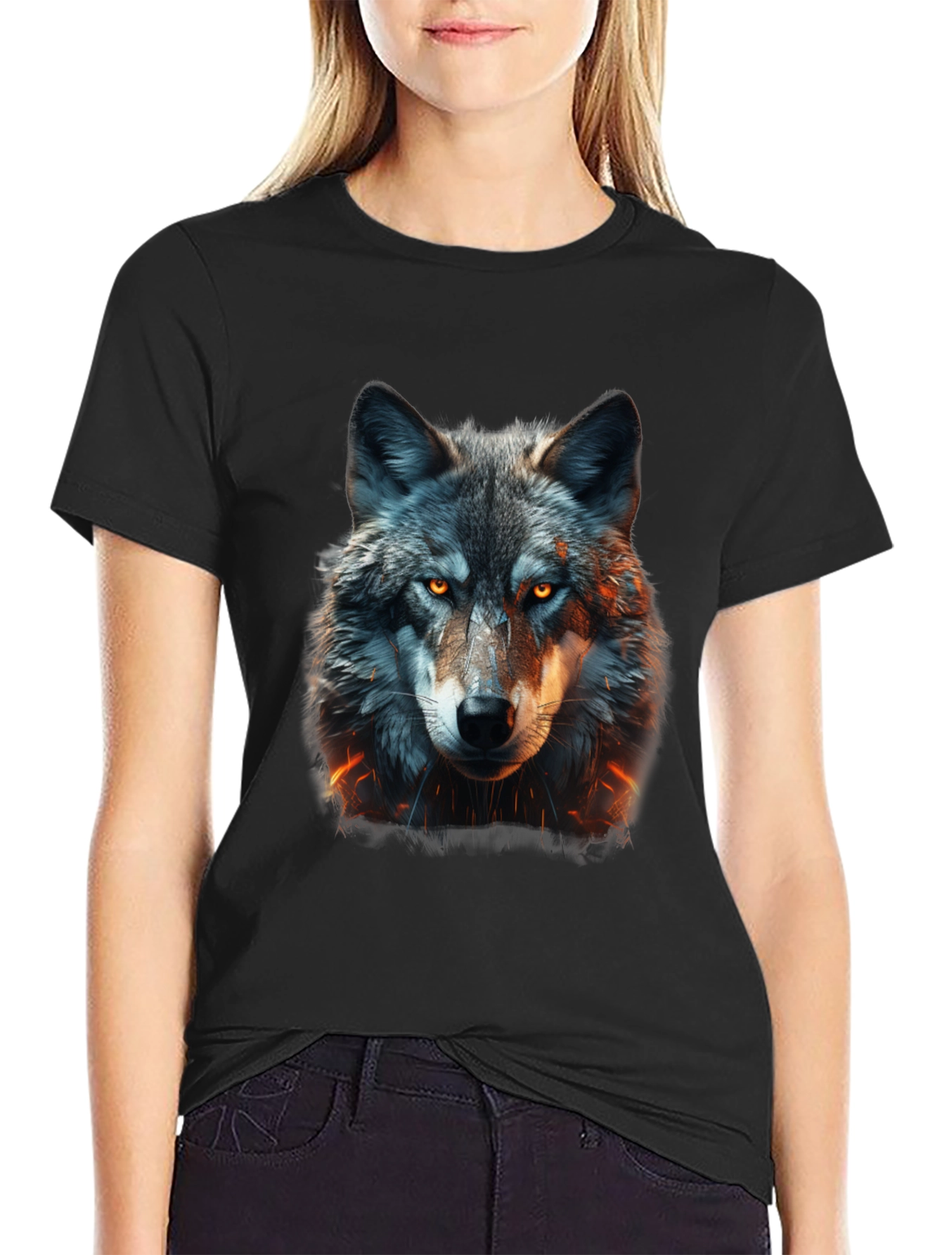 Wolf Graphic Tee - Fierce Animal Design