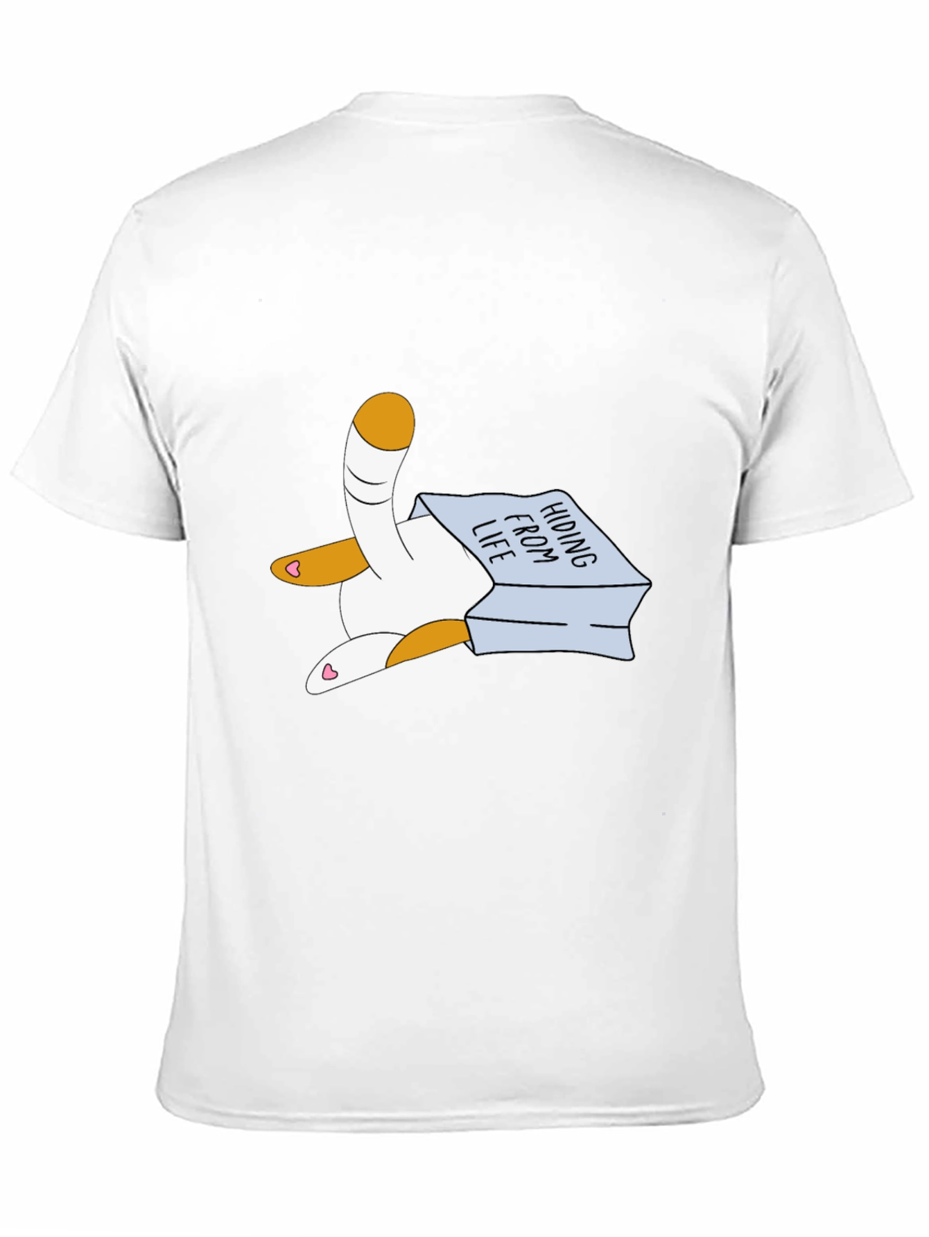 Hiding From Life Cat T-Shirt
