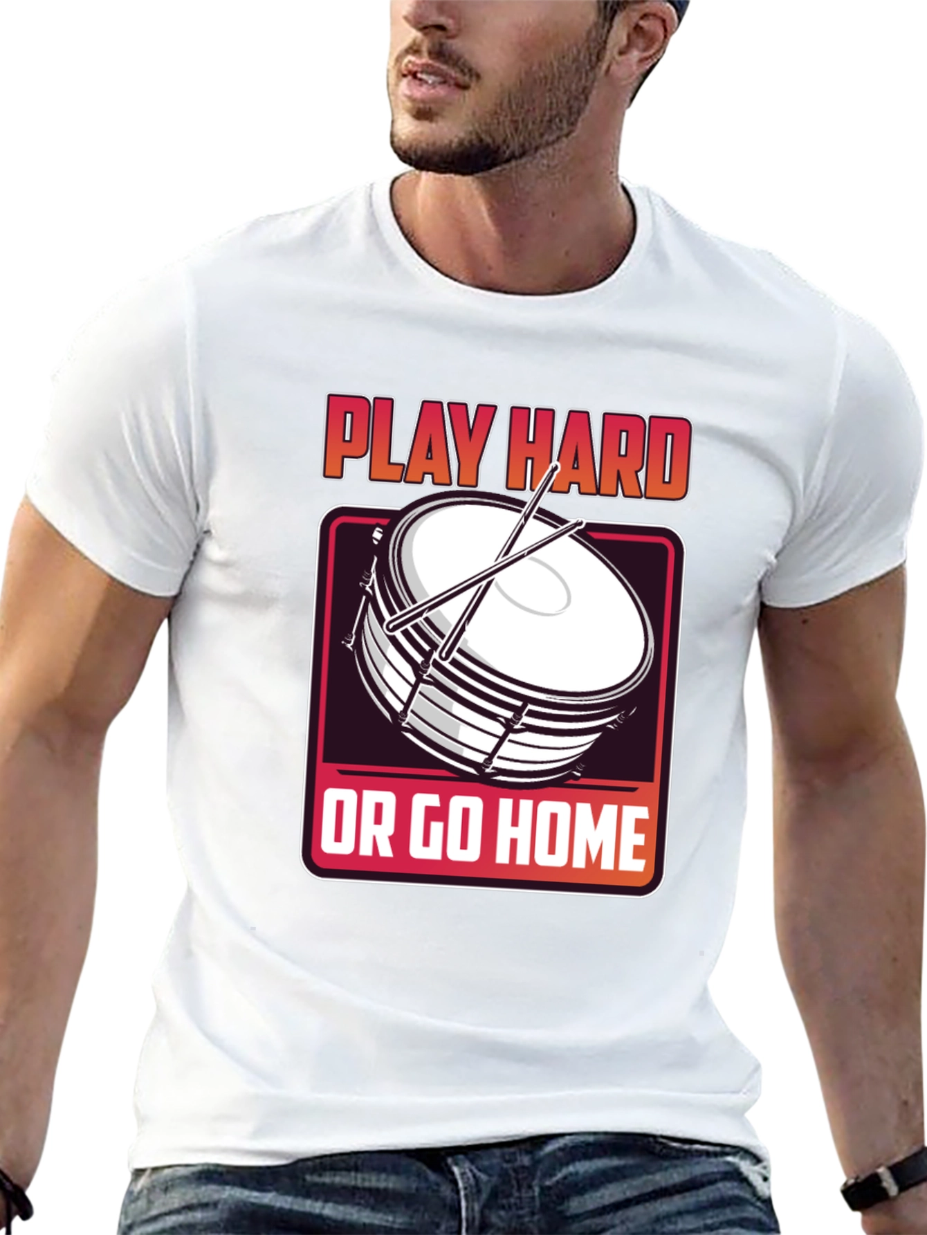 Play Hard Drum T-Shirt