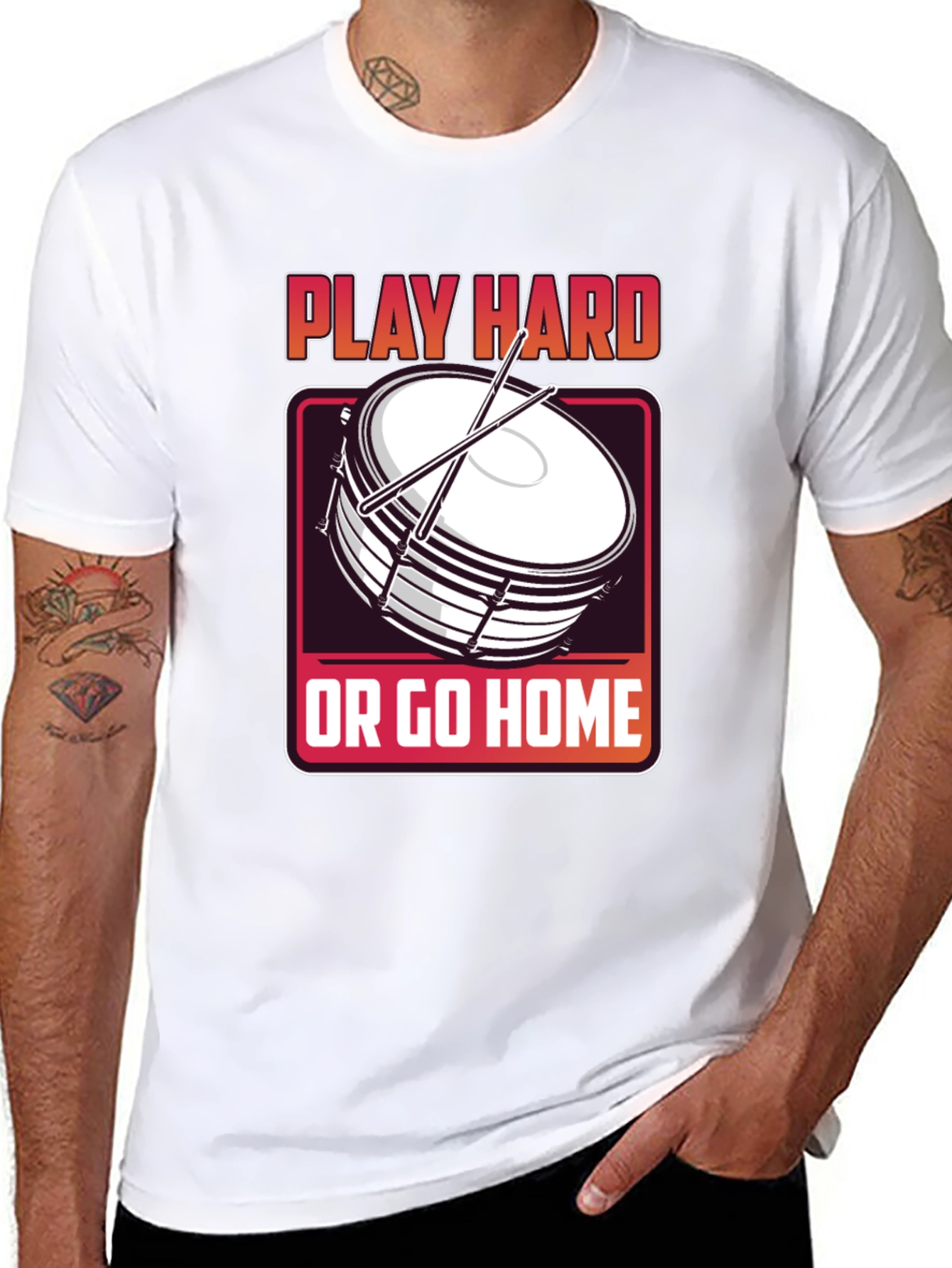 Play Hard Drum T-Shirt
