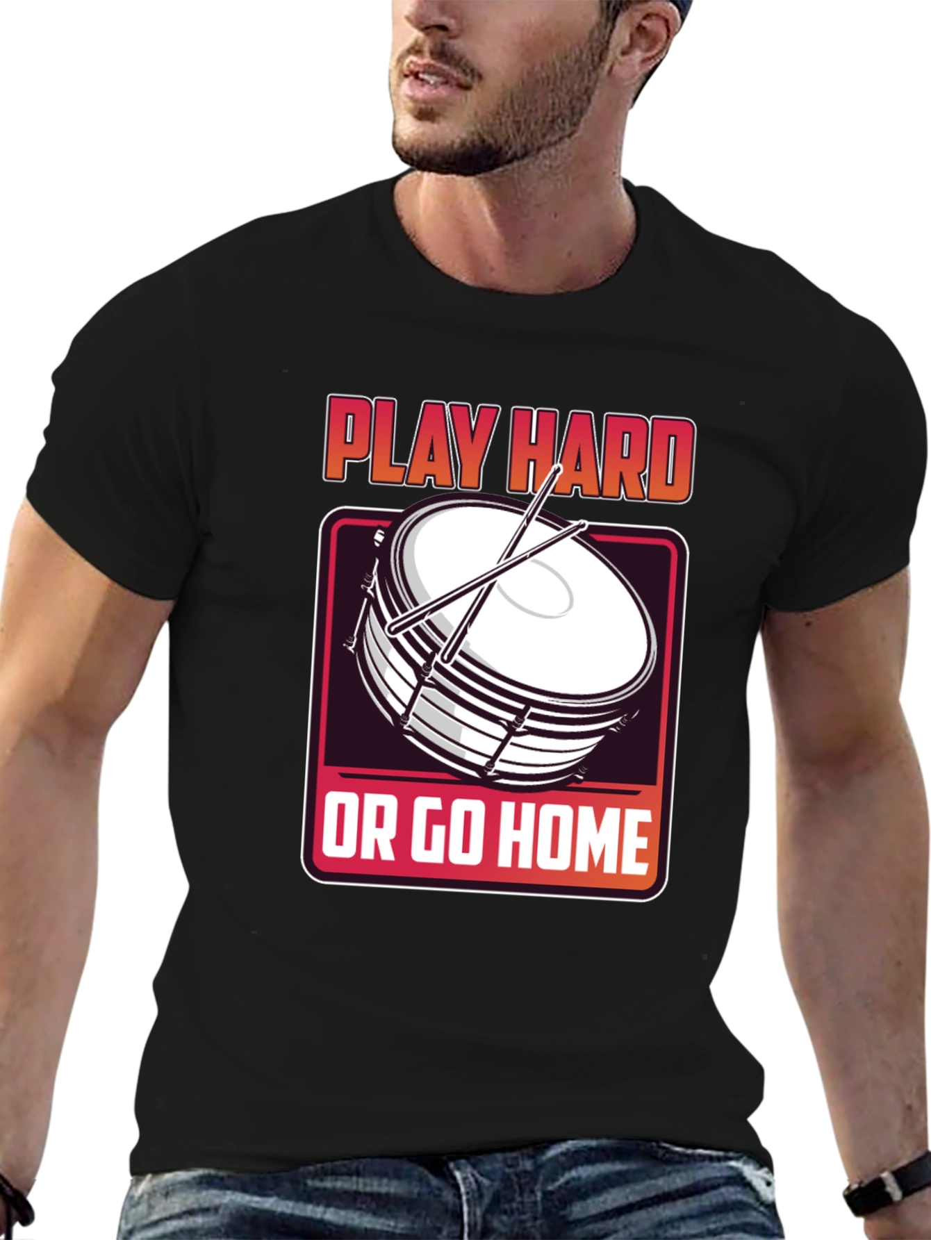 Play Hard Drum T-Shirt