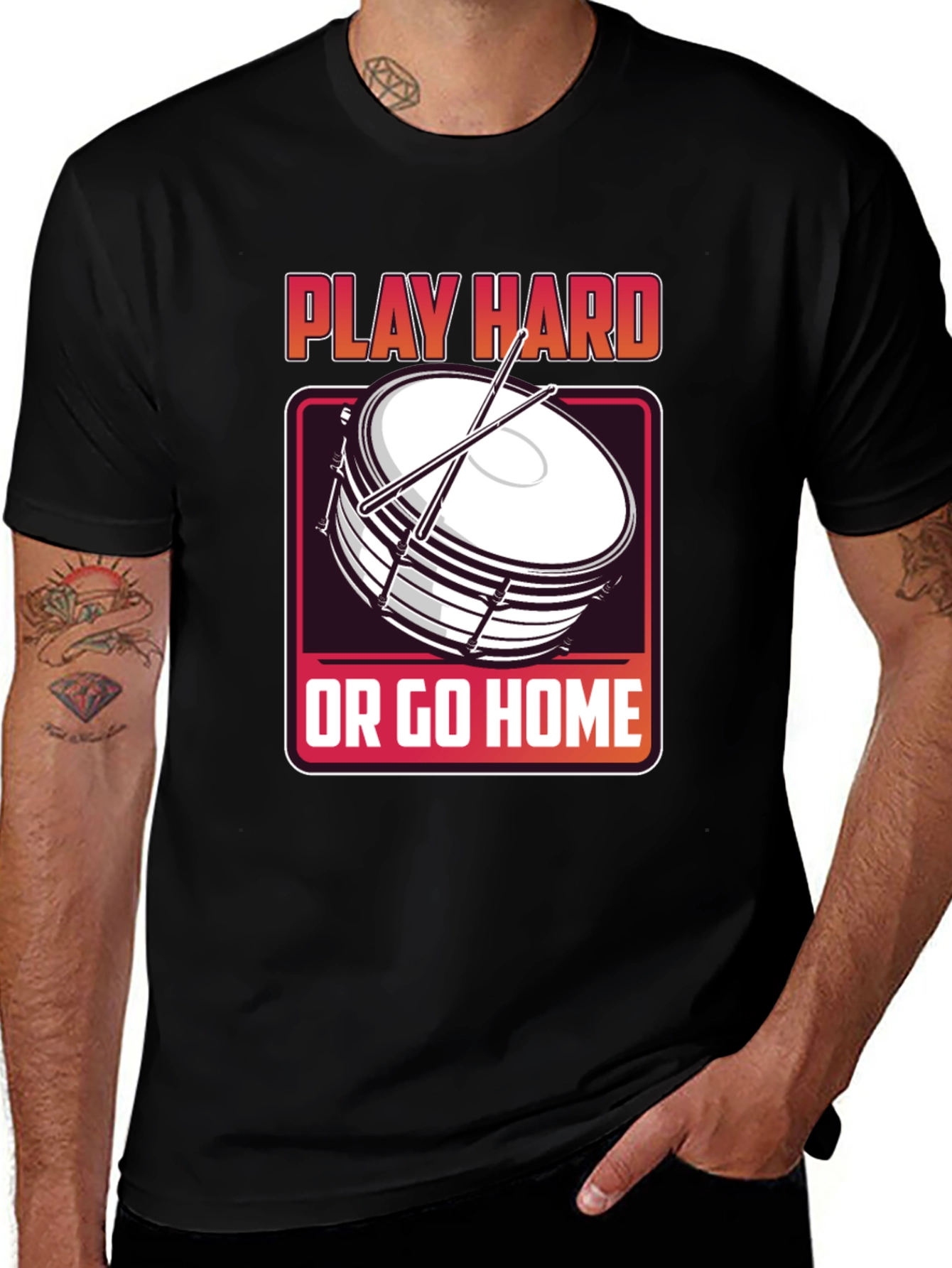 Play Hard Drum T-Shirt