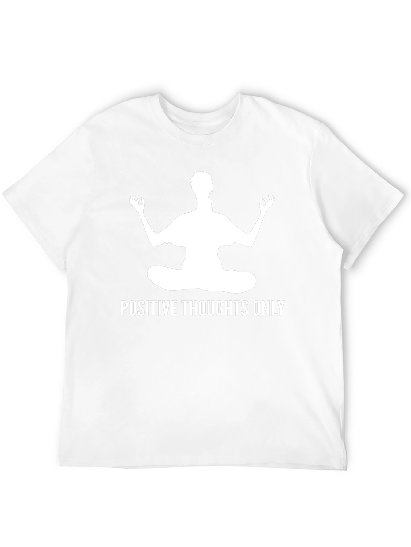 Positive Thoughts Only Yoga Meditation T-Shirt