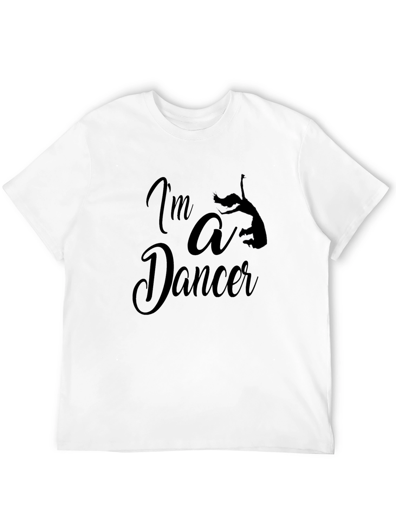 Im a Dancer Graphic Tee - Black Cotton T-Shirt