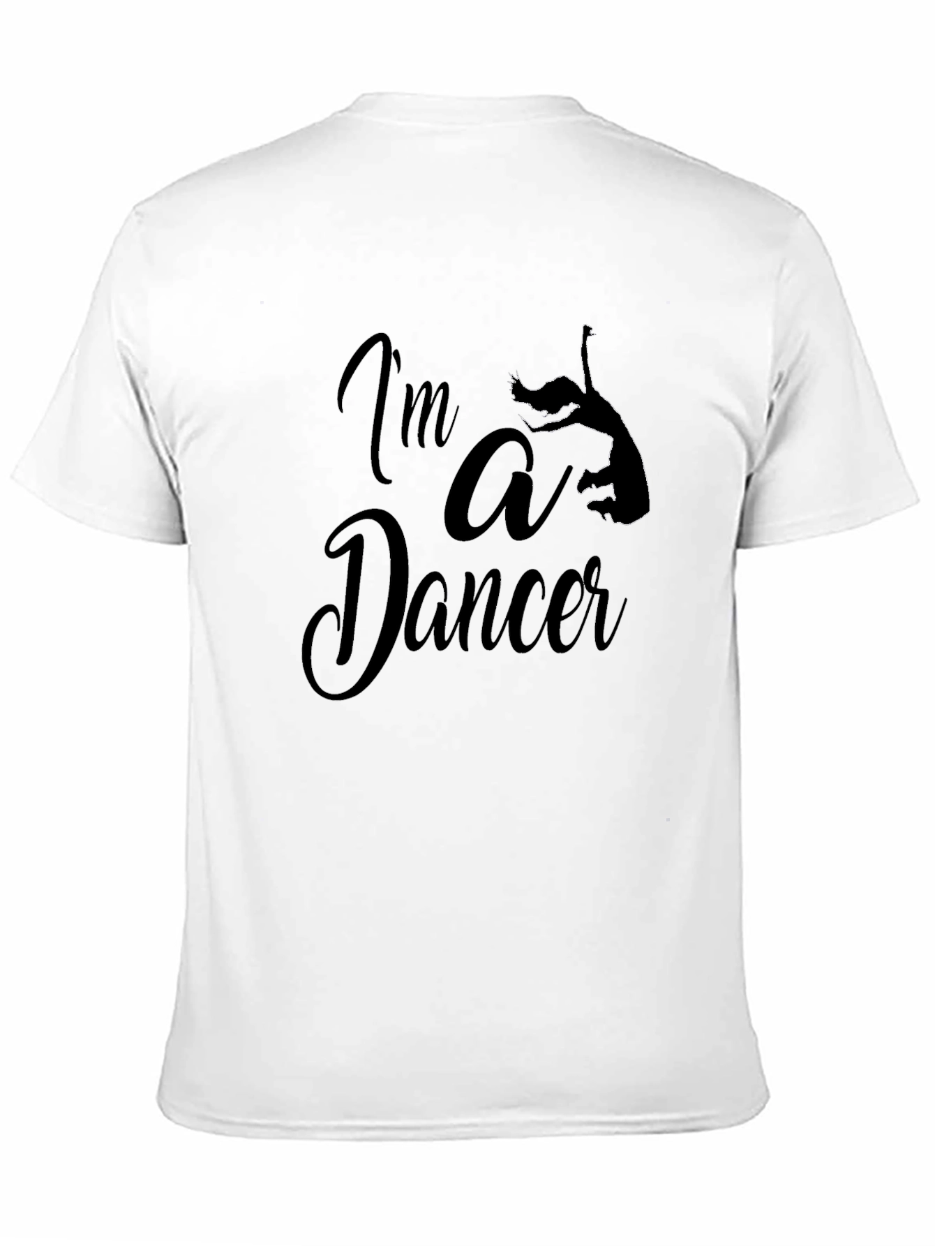 Im a Dancer Graphic Tee - Black Cotton T-Shirt