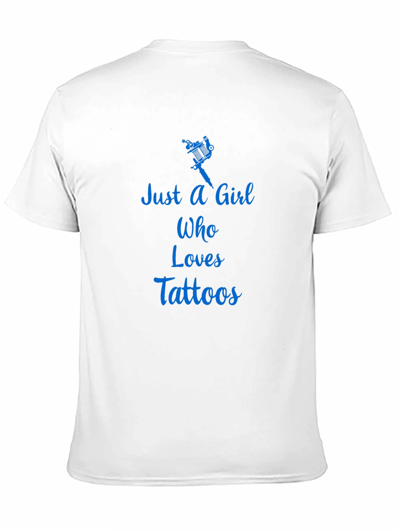 Just a Girl Who Loves Tattoos Black Graphic Tee