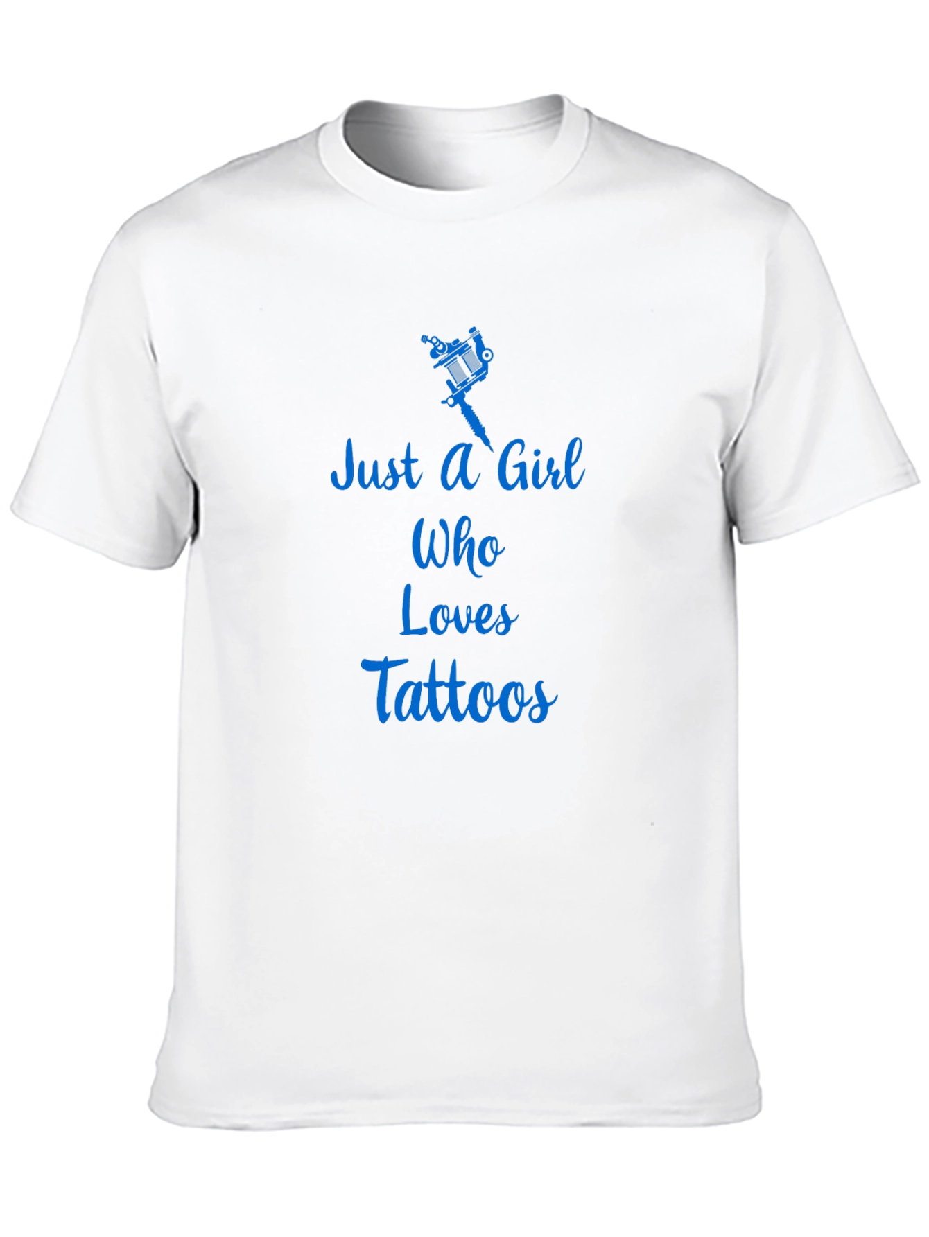 Just a Girl Who Loves Tattoos Black Graphic Tee